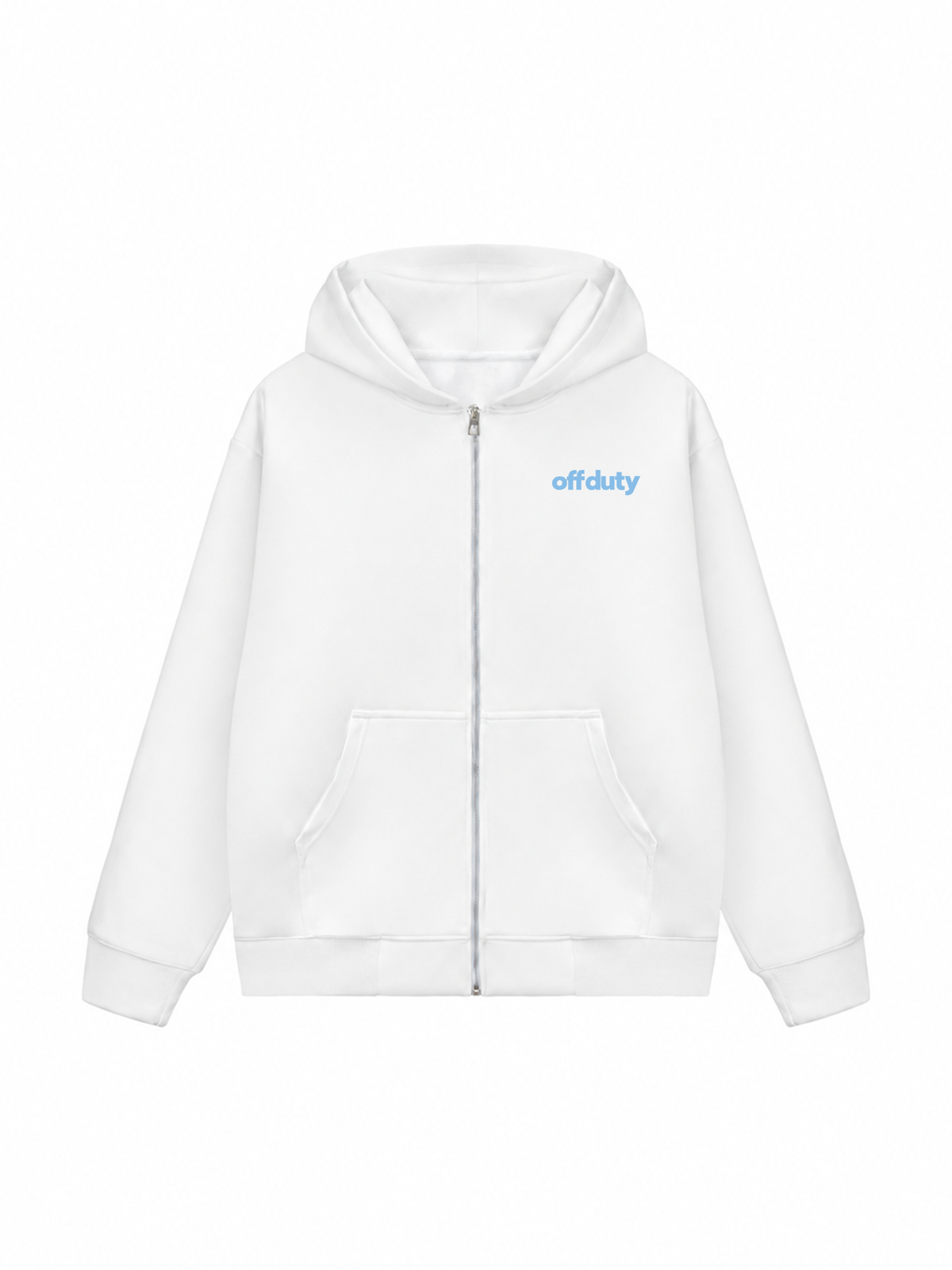 Áo Hoodie Zip Nỉ Hai Da Blue Off Duty