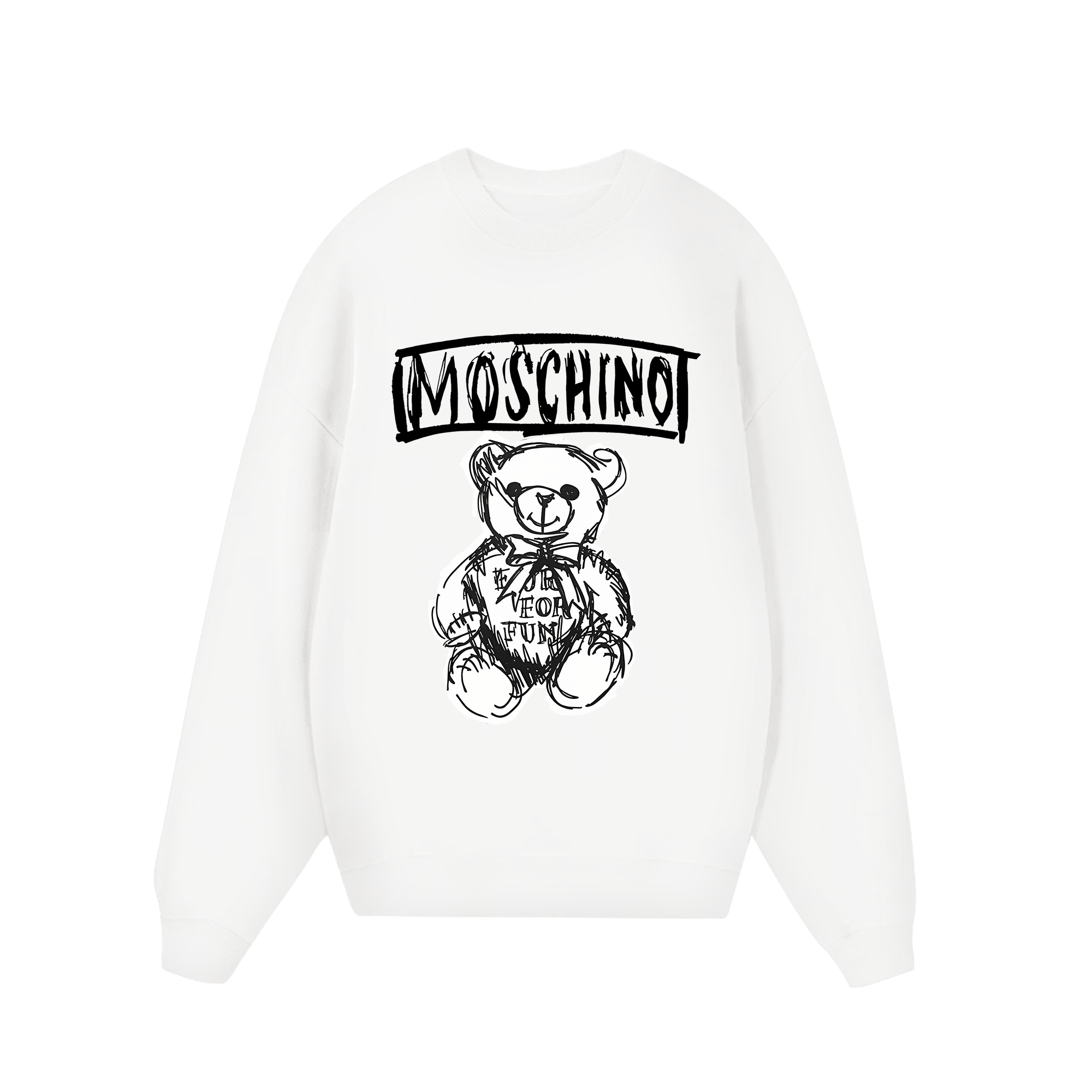 Moschino Black And White Sweater