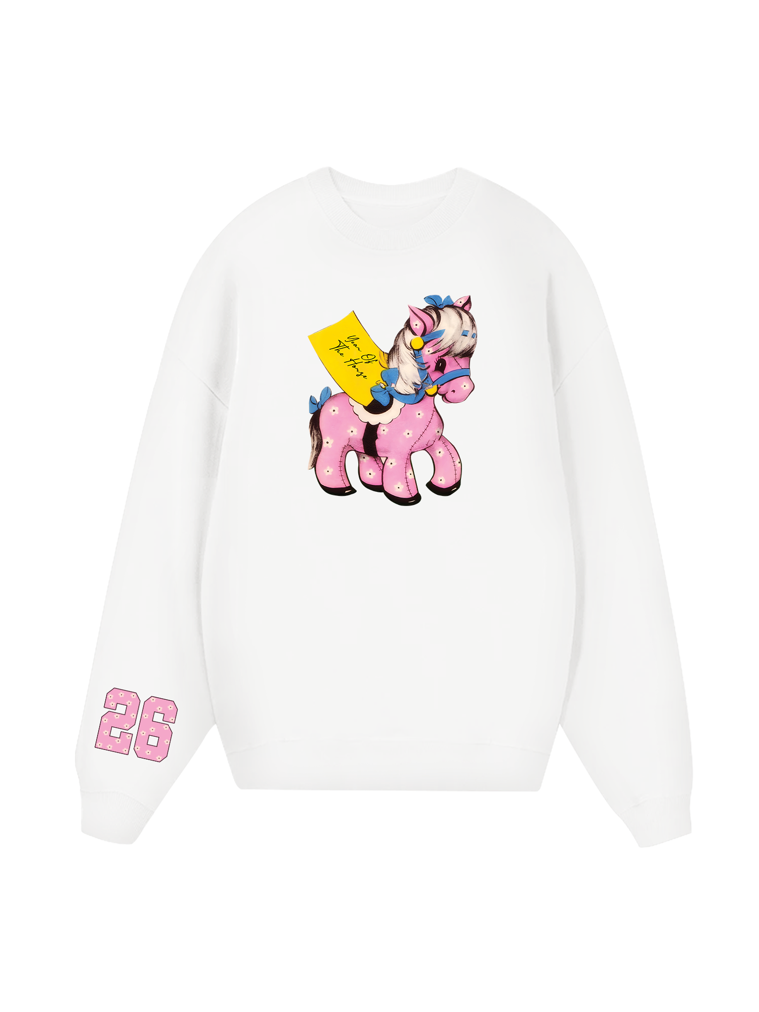 Pink Flower Year Of Horse Sweater