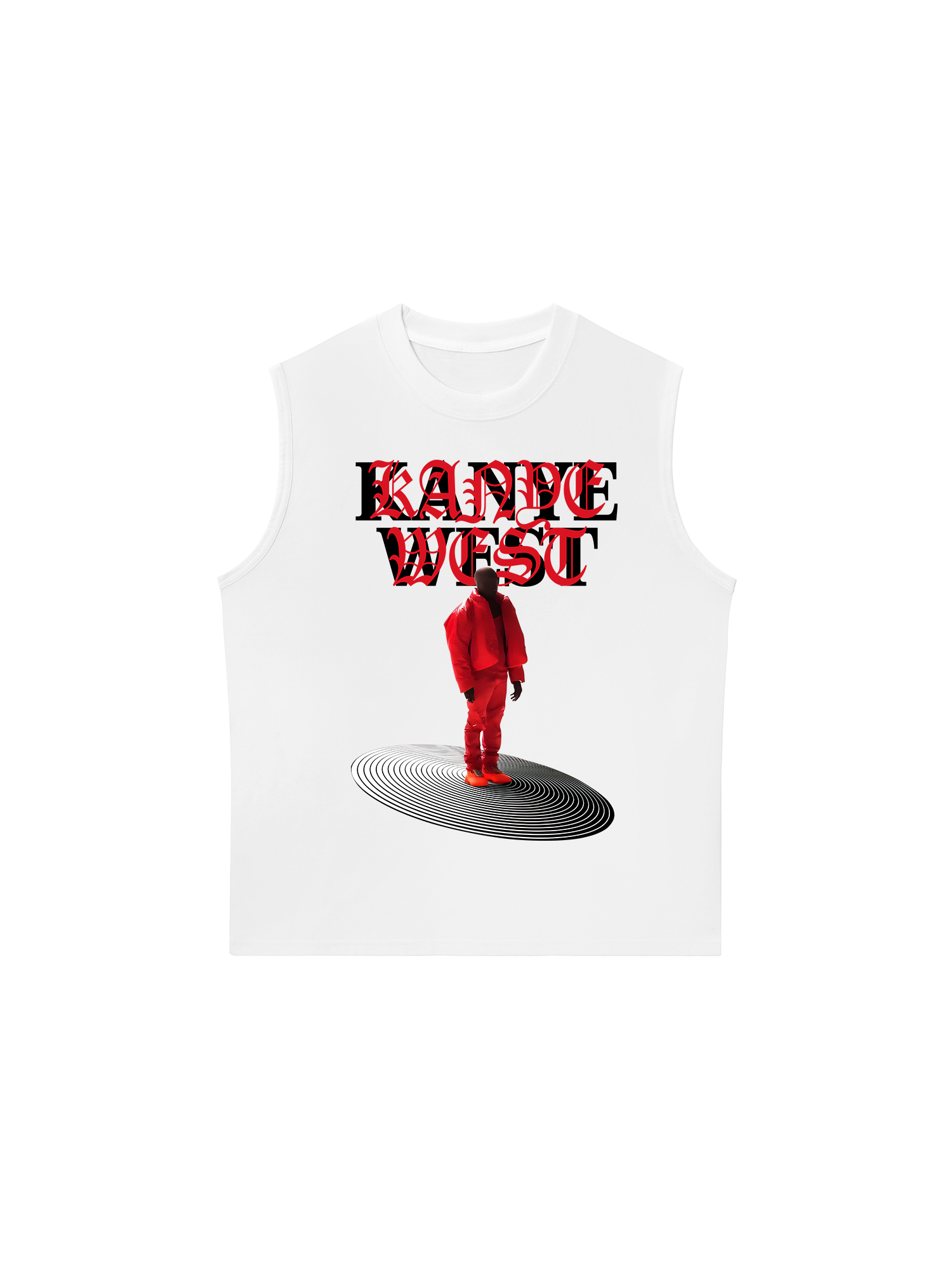 Áo Ba Lỗ Relaxed Fit Rapper Kanye West