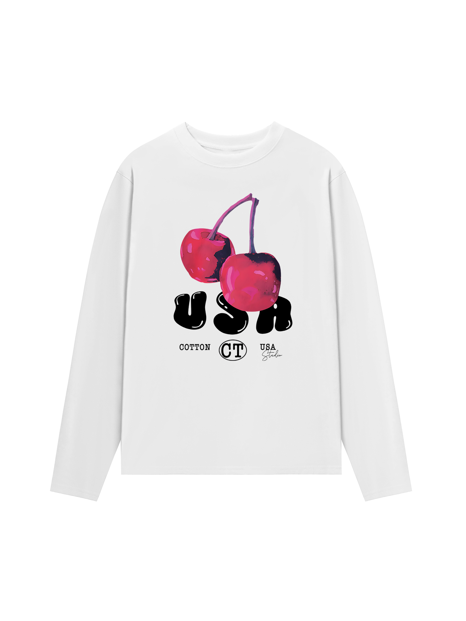 Áo Thun Dài Tay Tropical Purple Cherry