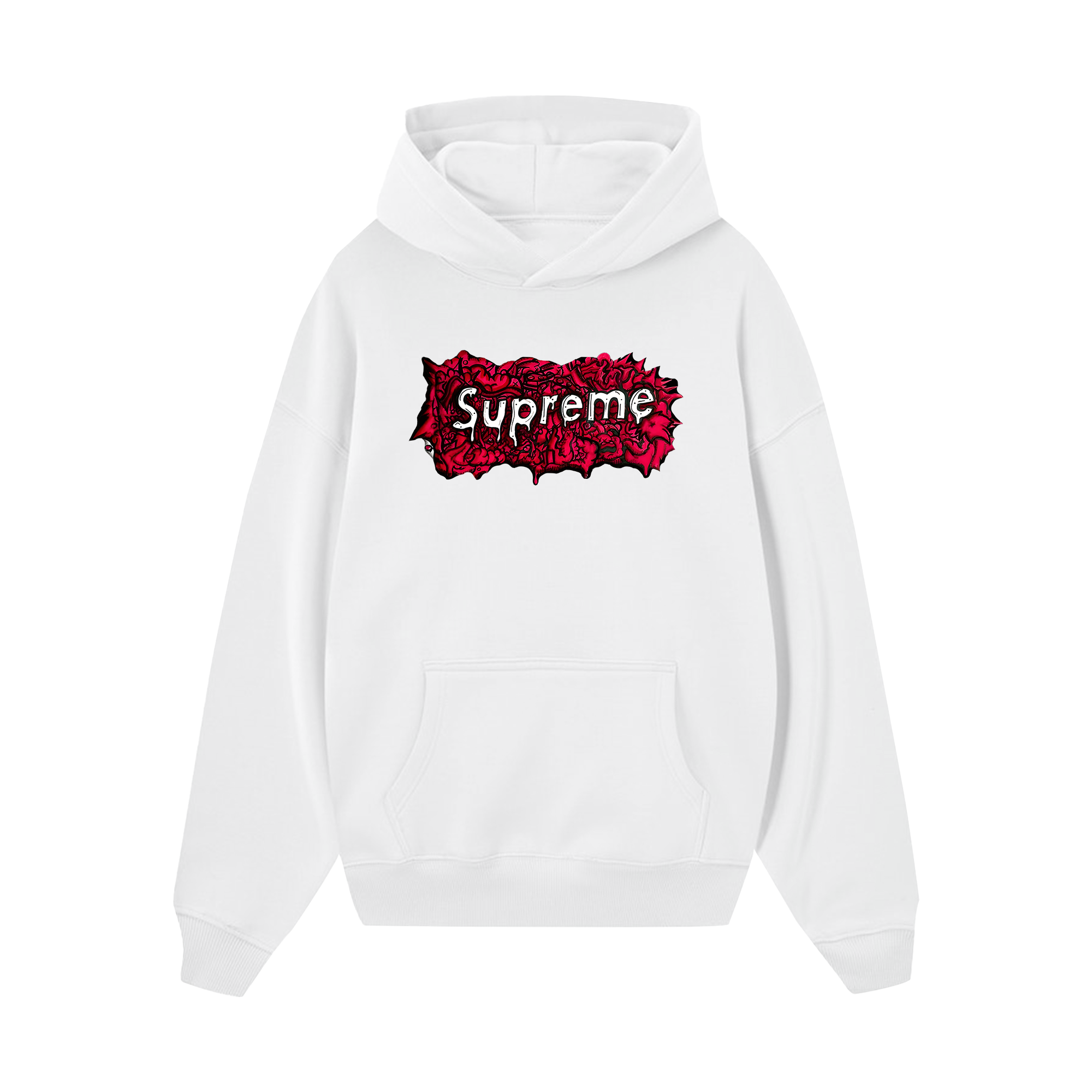 Supreme Red Color Hoodie