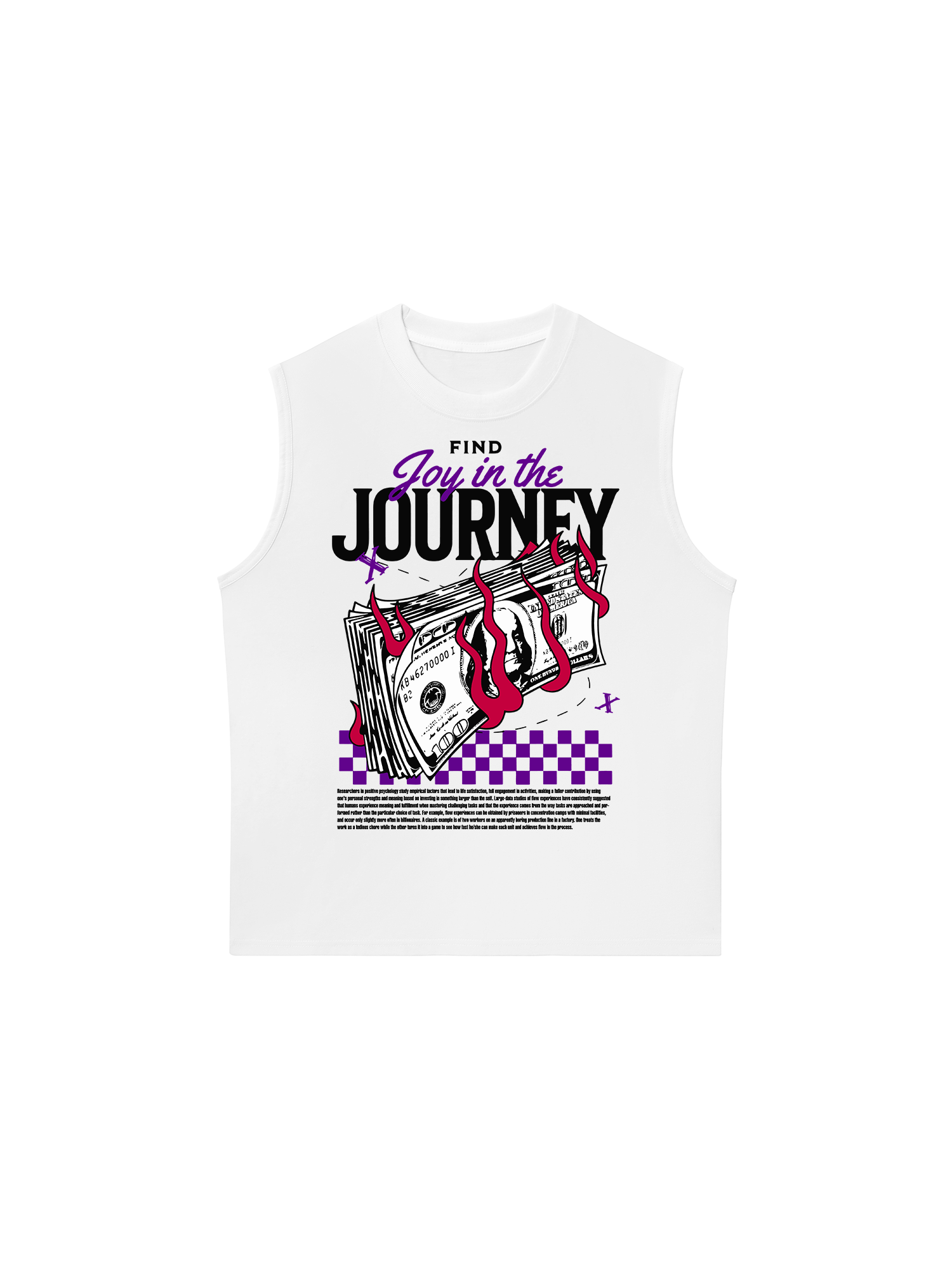 Áo Ba Lỗ Relaxed Fit Money Find Joy In The Journey