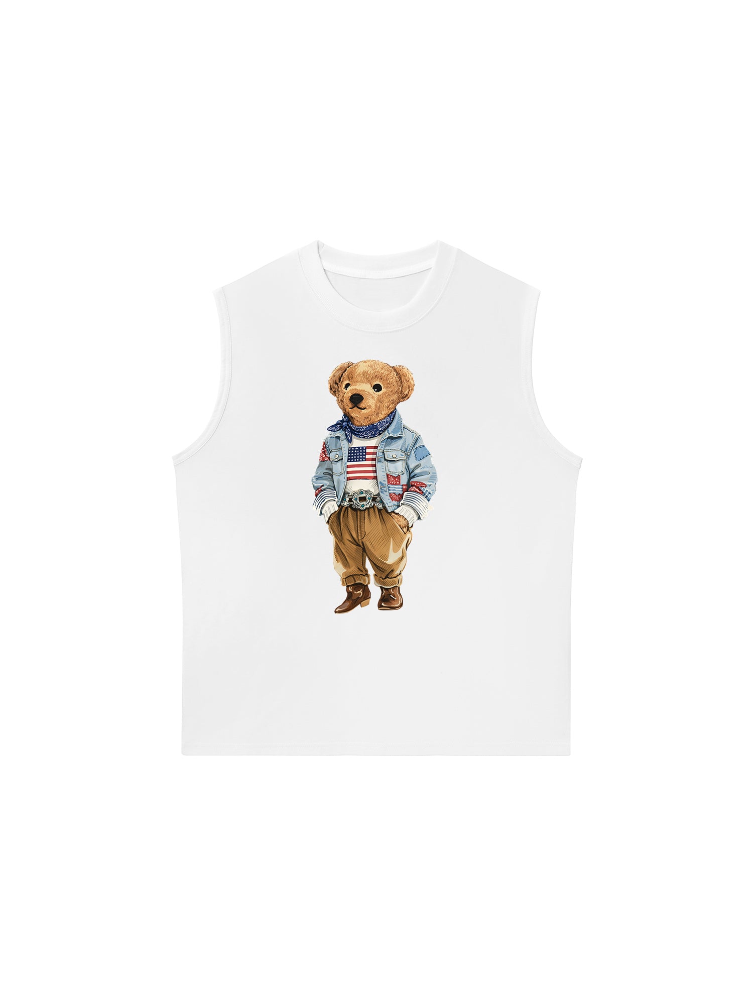 Áo Ba Lỗ Relaxed Fit Cowboy Bear