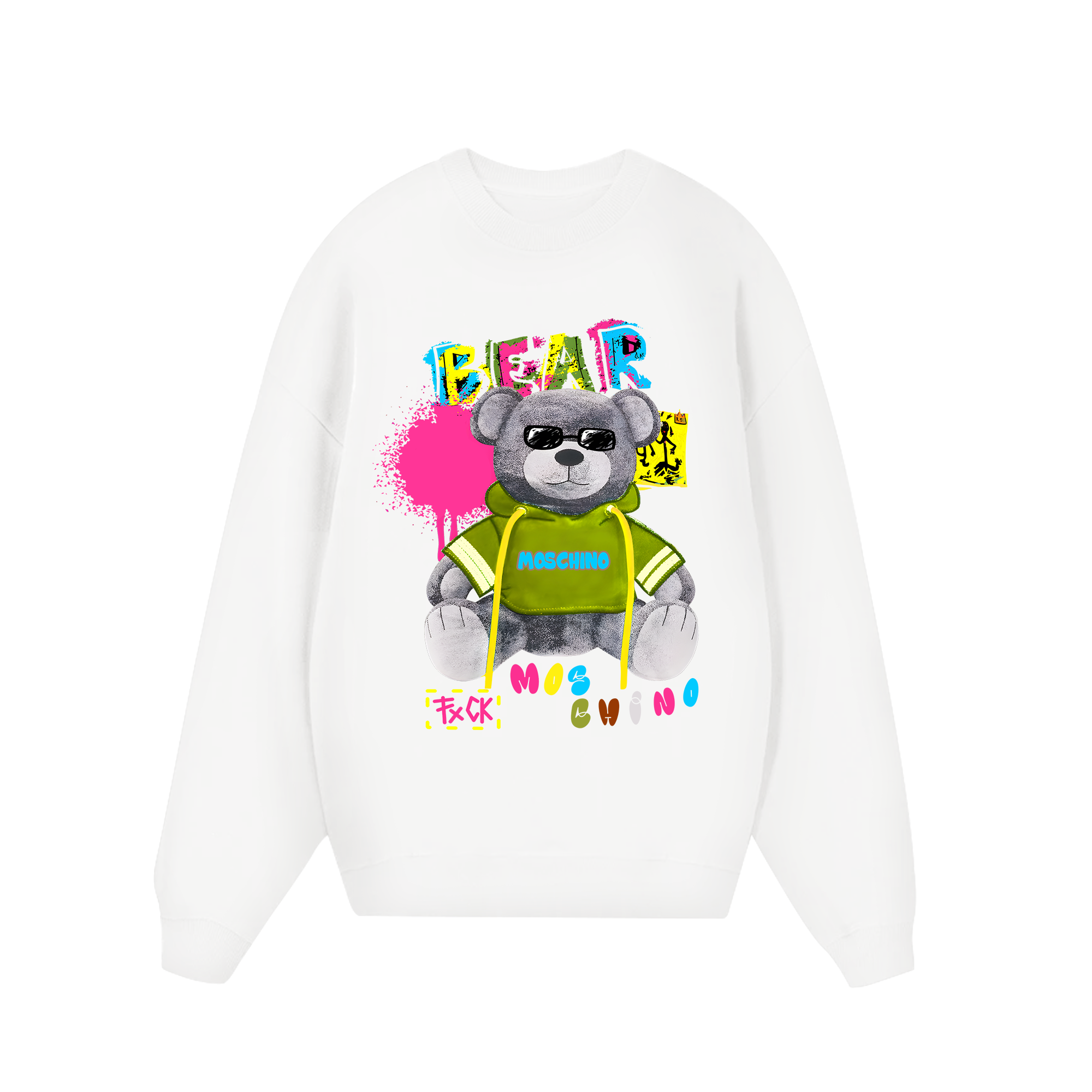 Moschino Colorful Bear Sweater