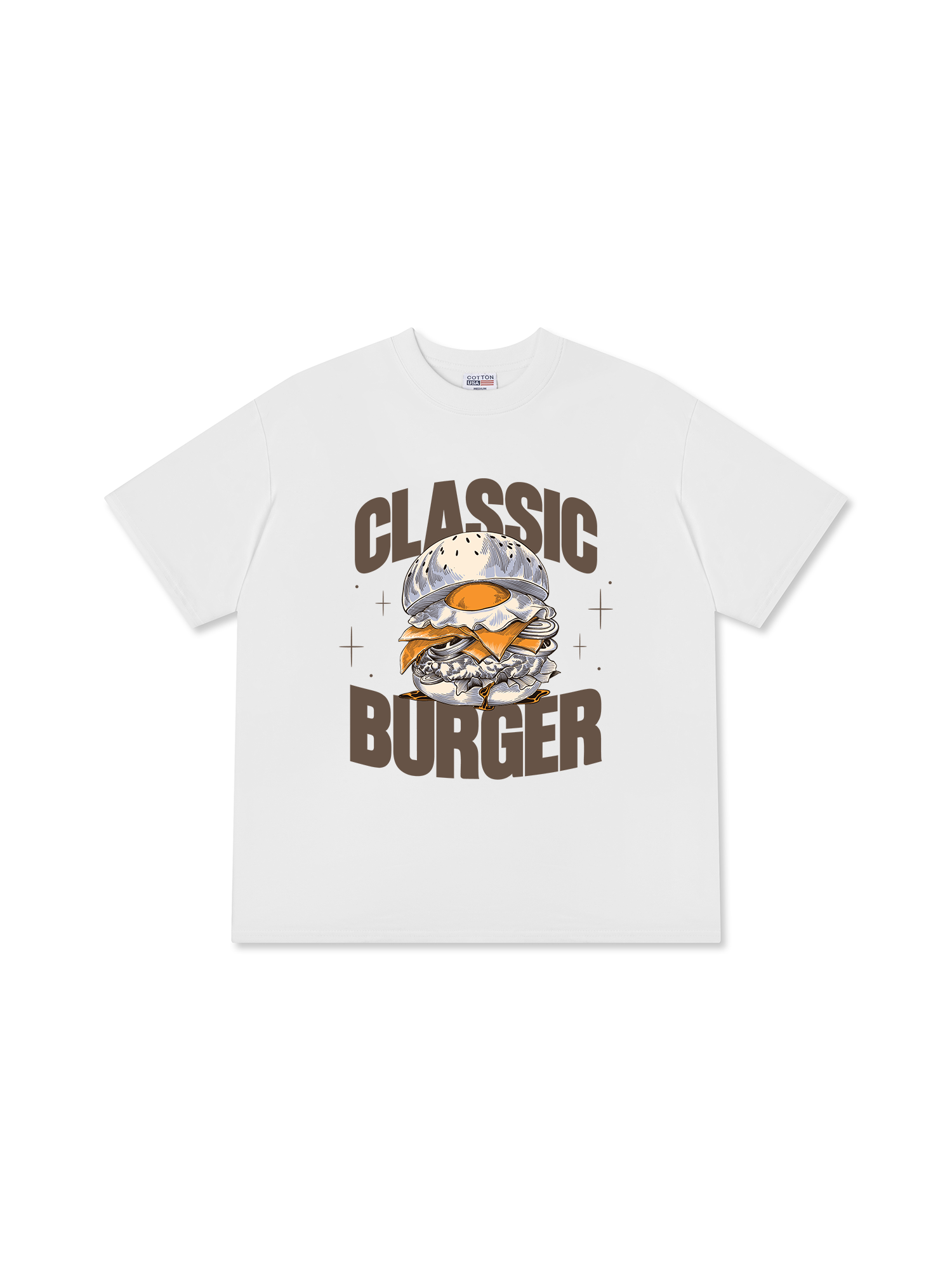 Áo Thun Relaxed Fit Yummy Mood Classic Burger