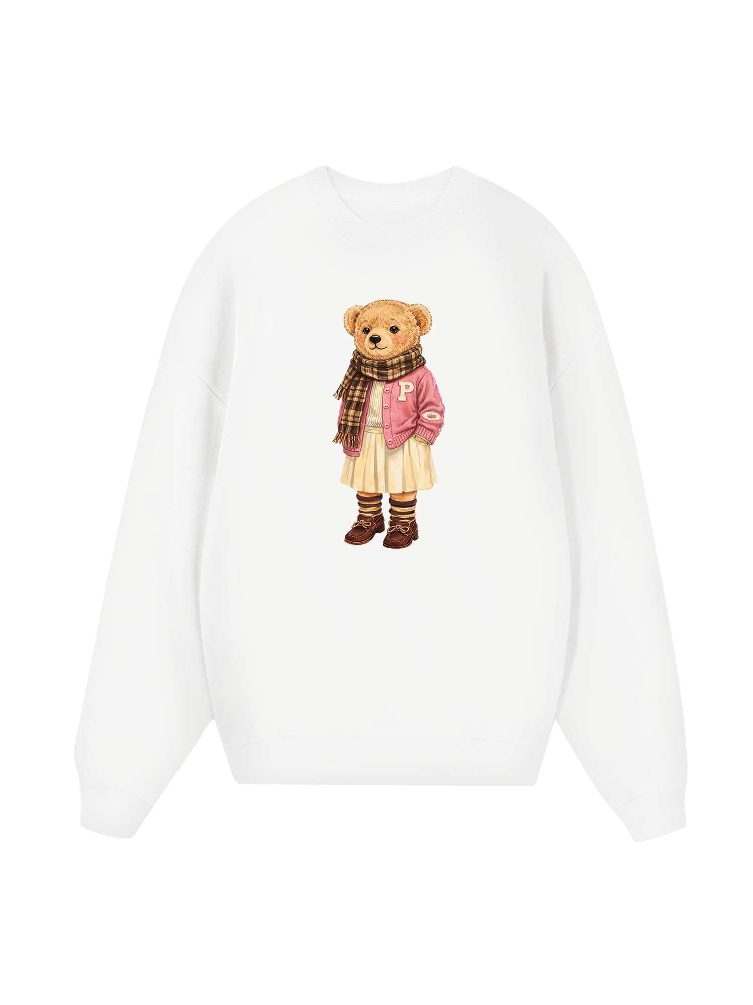 Pink Girl BearSweater