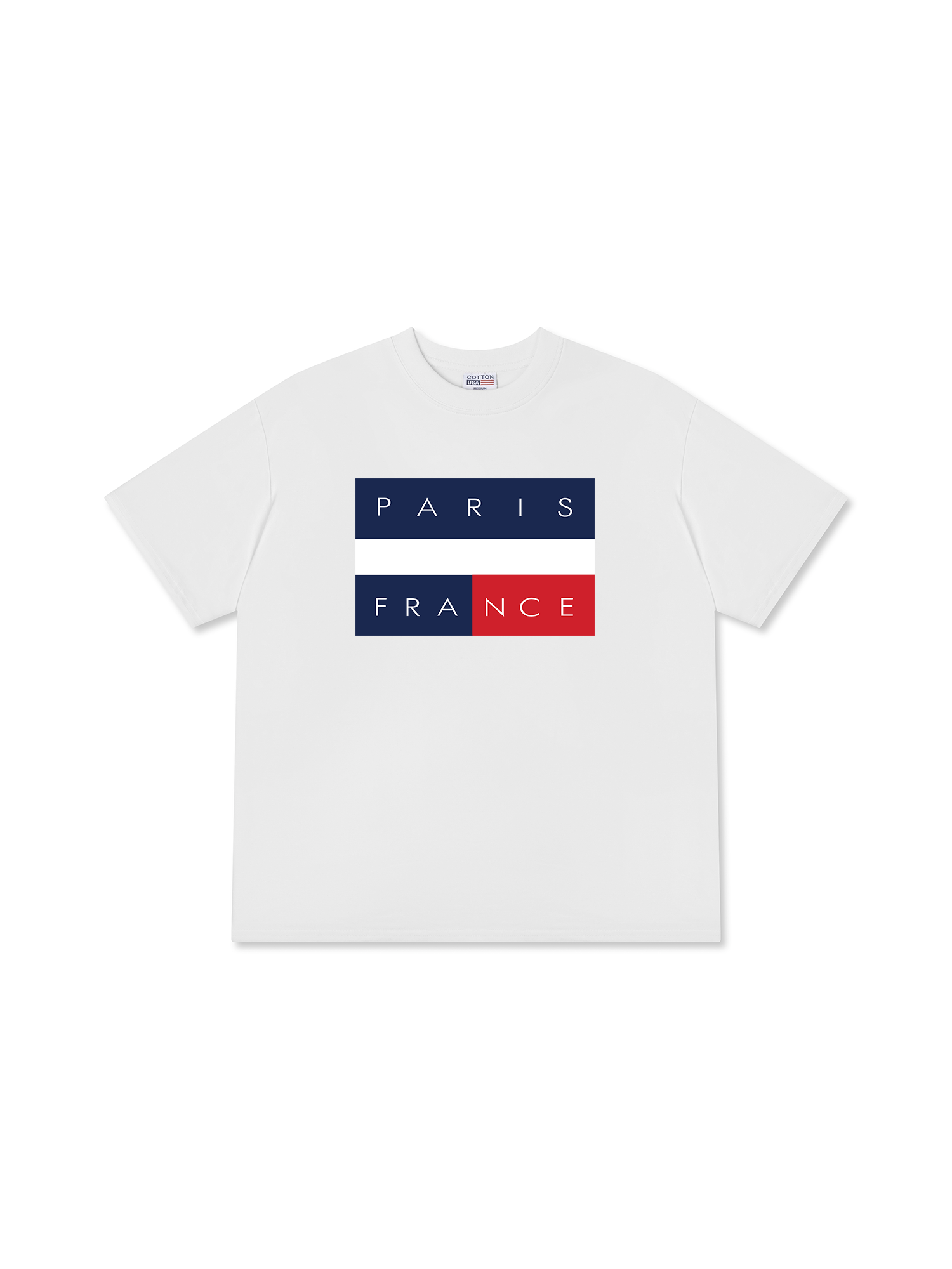 Áo Thun Relaxed Fit Paris France Flag