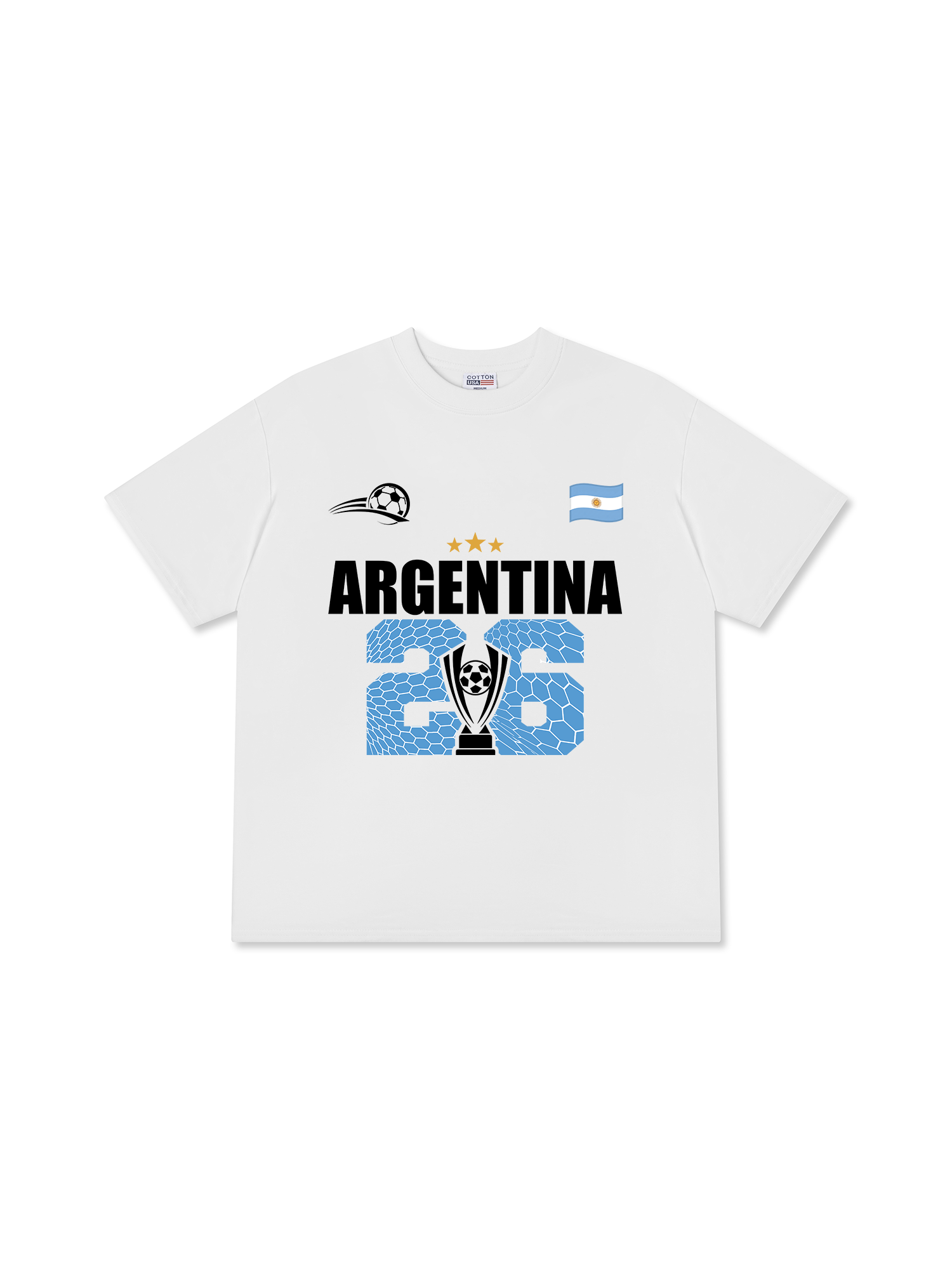 Áo Thun Relaxed Fit Soccer World Cup Argentina