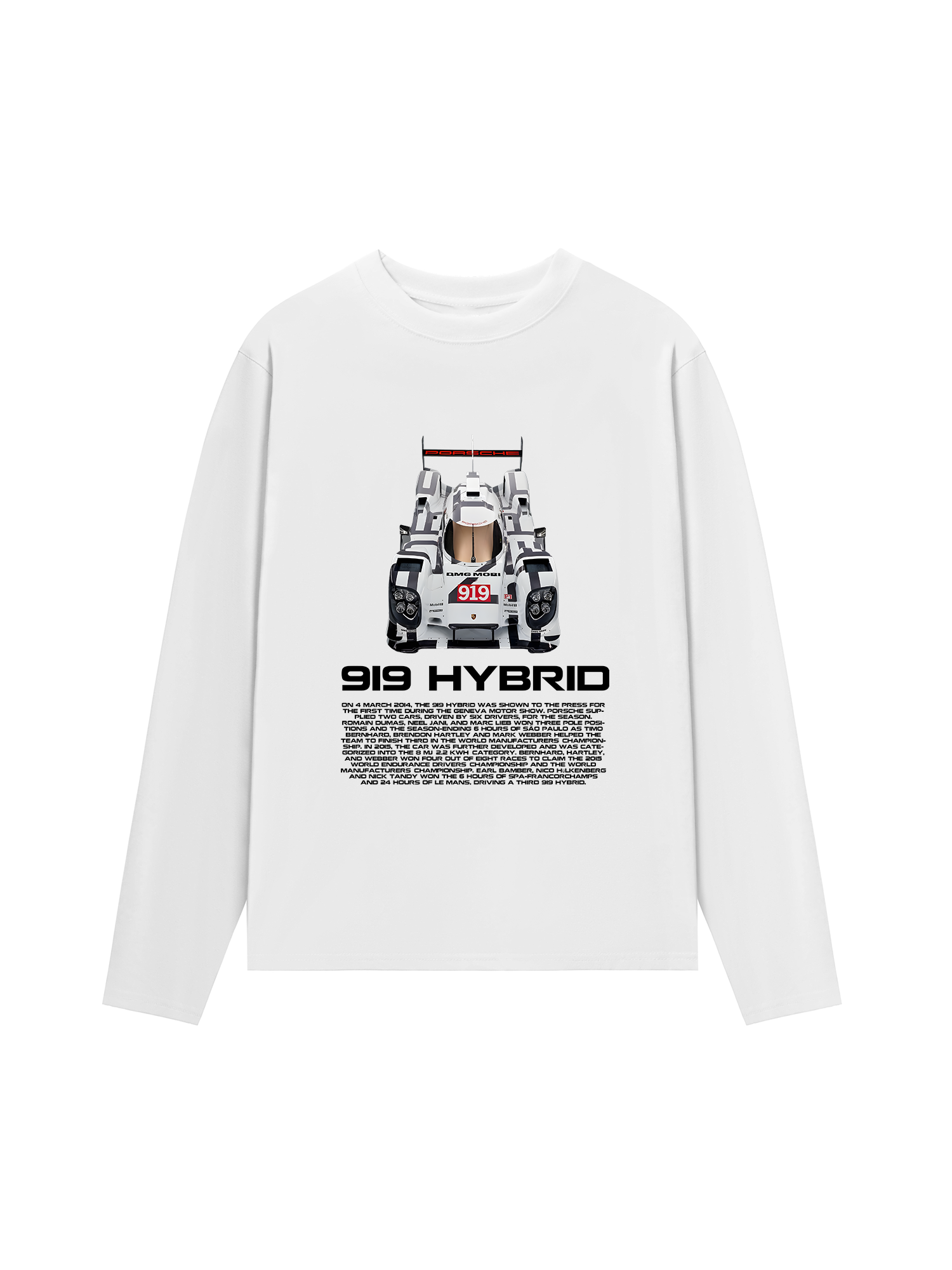 Áo Thun Dài Tay Porsche 919 HYBRID