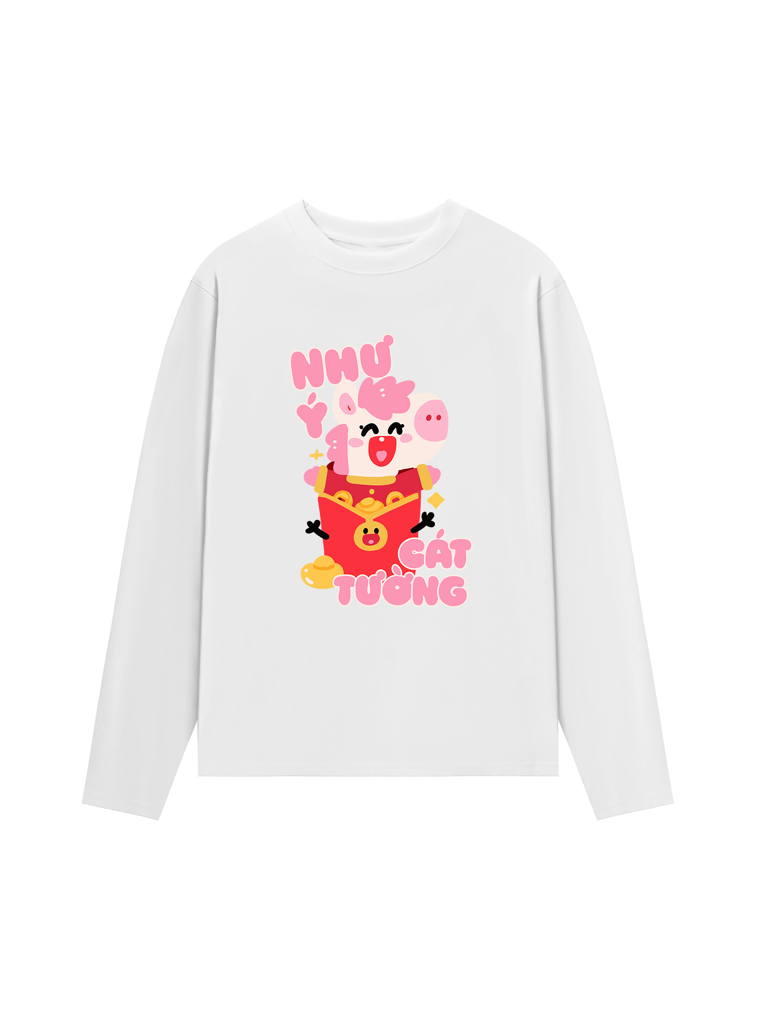 Áo Thun Dài Tay Như Ý Cát Tường