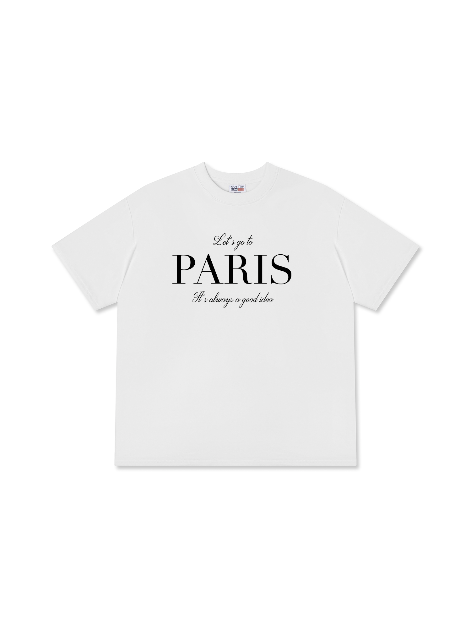 Áo Thun Relaxed Fit City Let's go to Paris