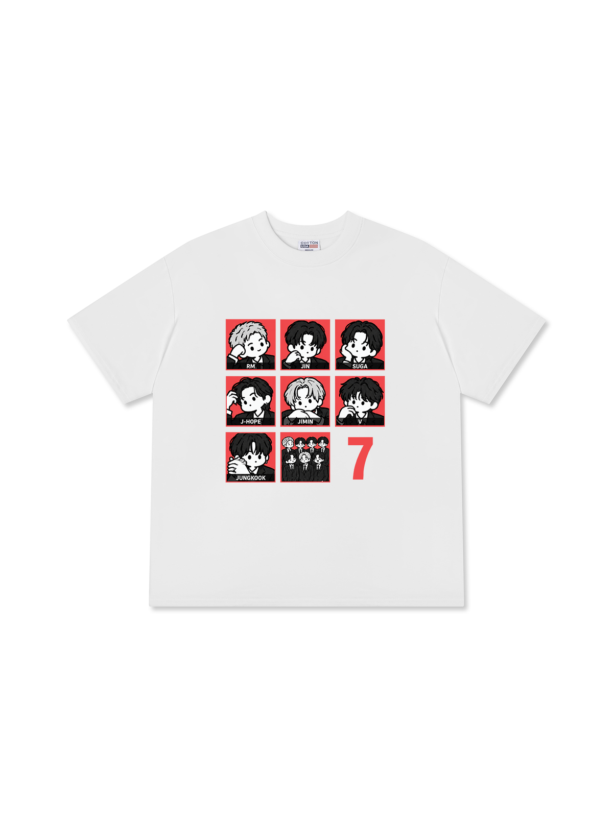 Áo Thun Relaxed Fit Bangtan Boys