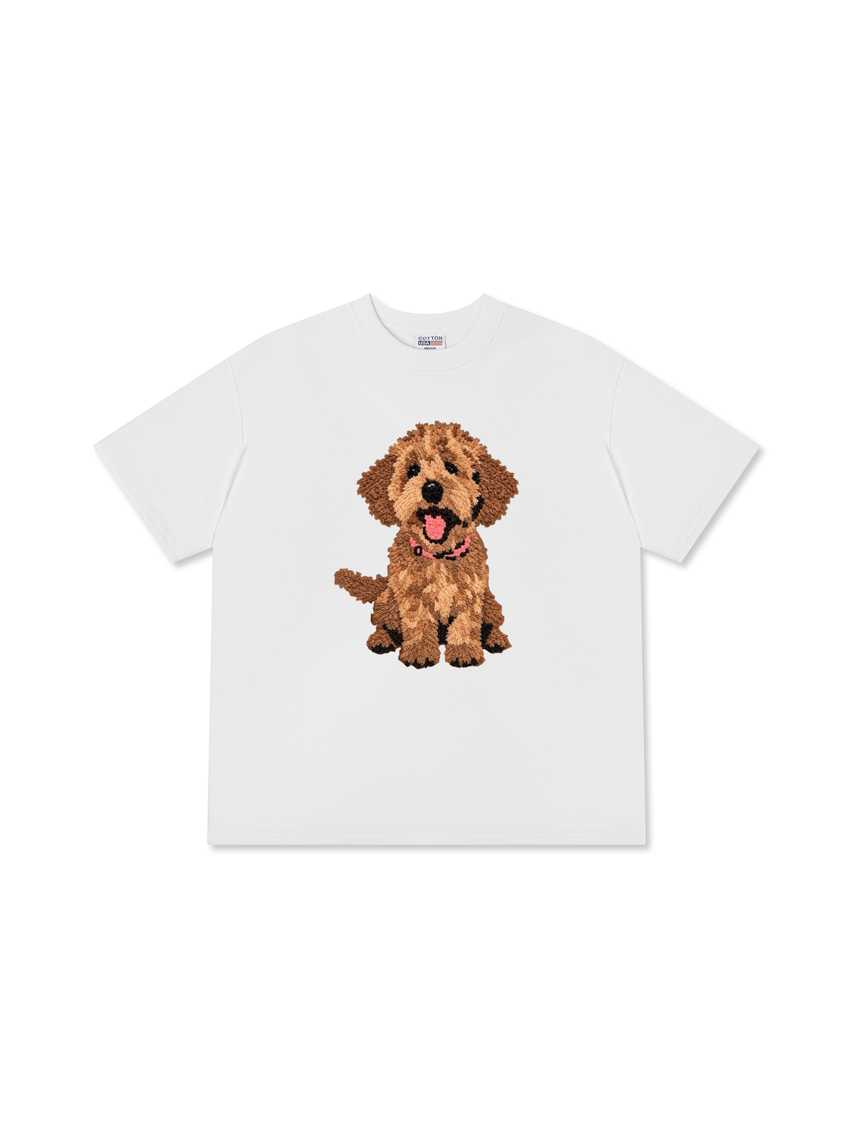 Áo Thun Relaxed Fit Cute Brown Puppy