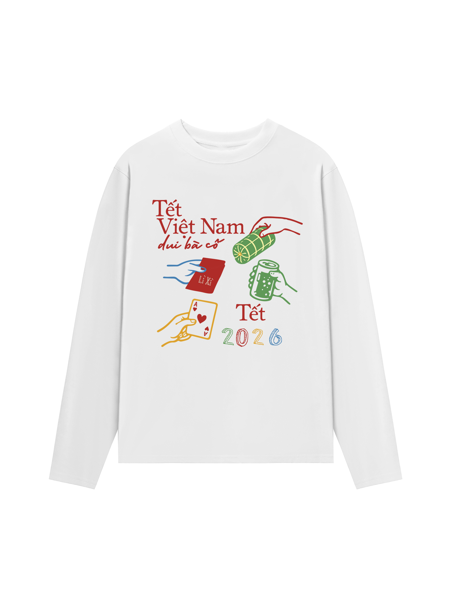Áo Thun Dài Tay Tết Việt Nam Dui Bà Cố