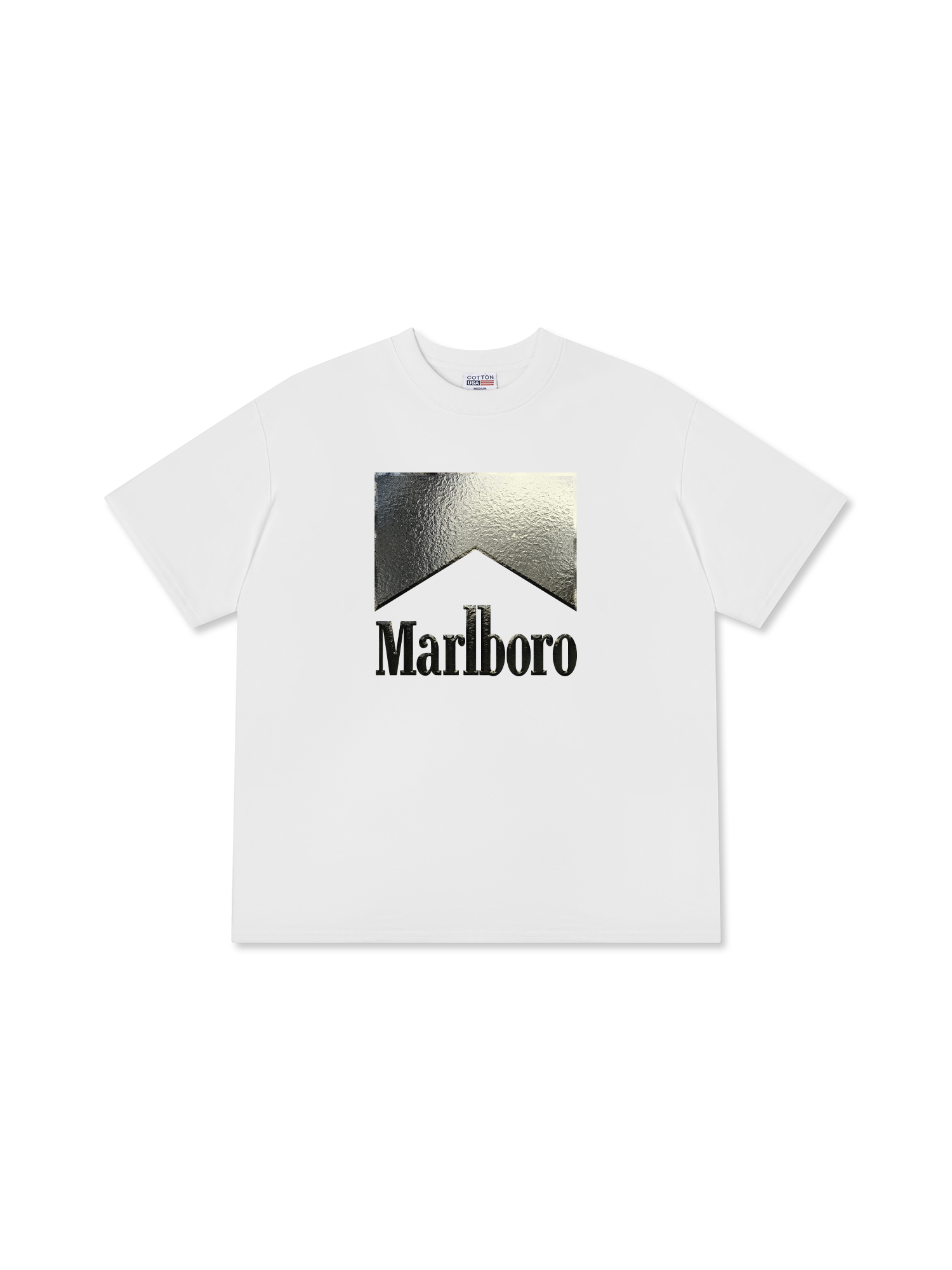 Áo Thun Relaxed Fit Marlboro Silver Logo