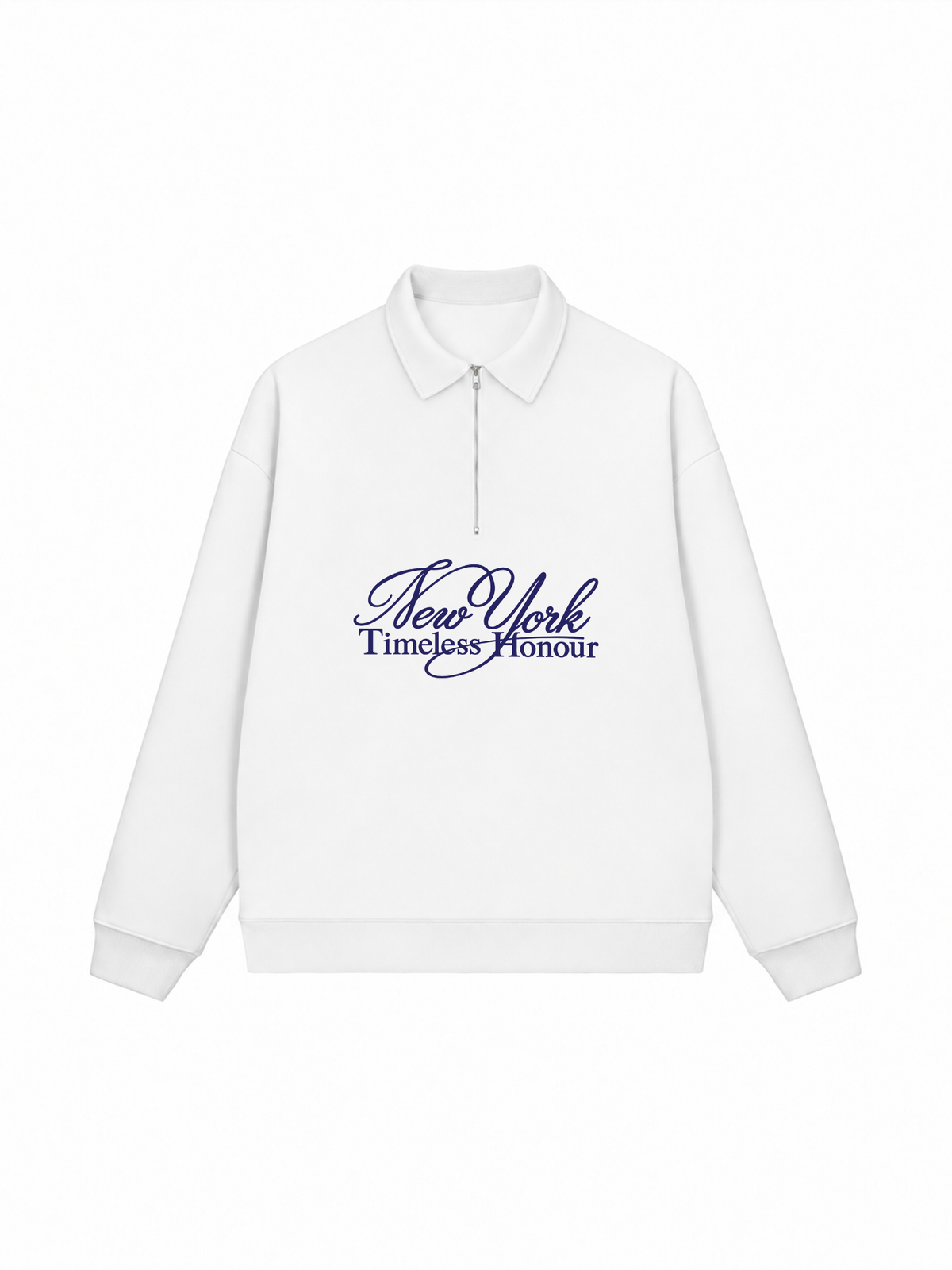 Áo Sweater Polo Nỉ Hai Da  New York Timeless Honour