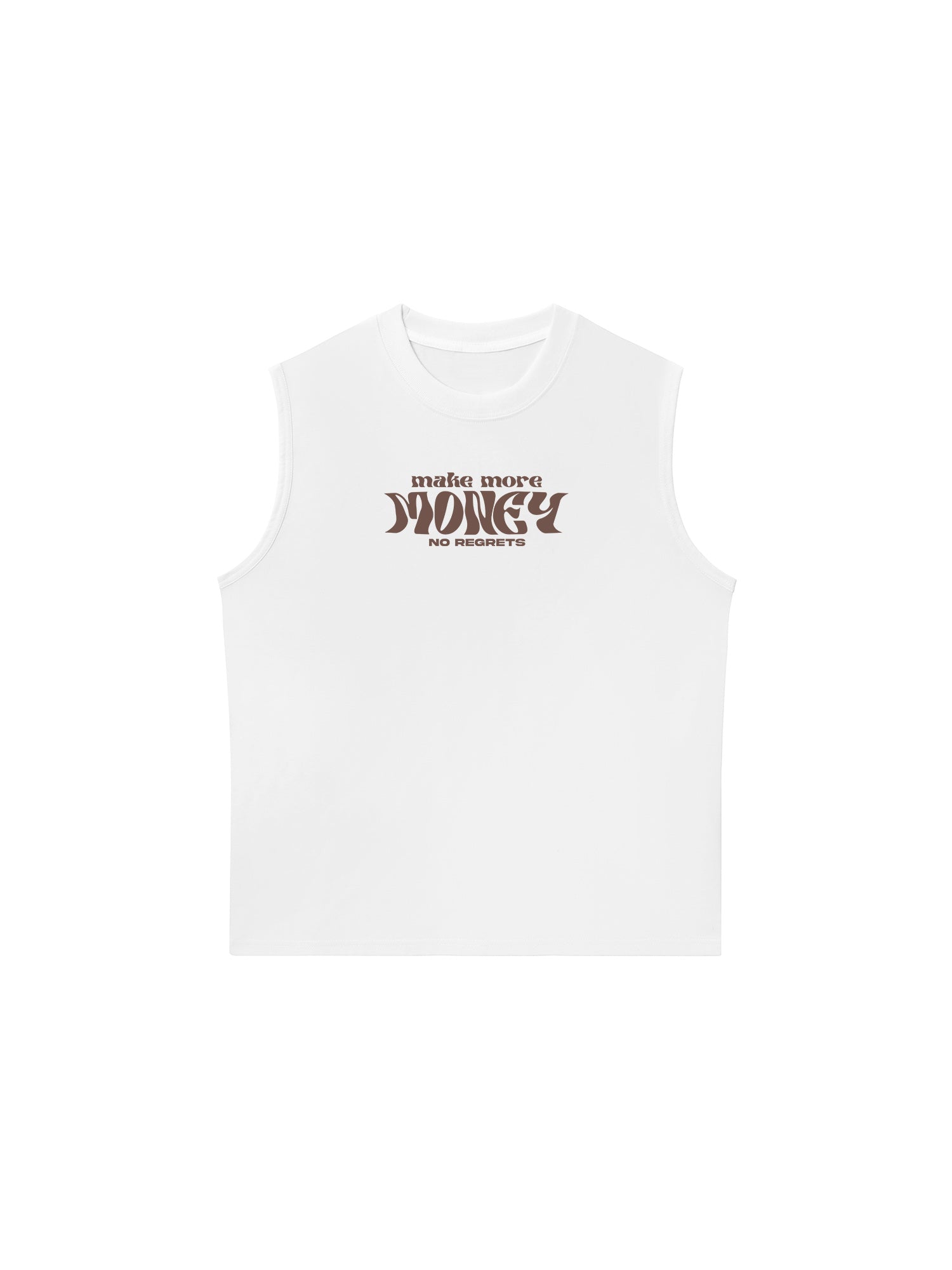 Áo Ba Lỗ Relaxed Fit Money Make More No Regrets