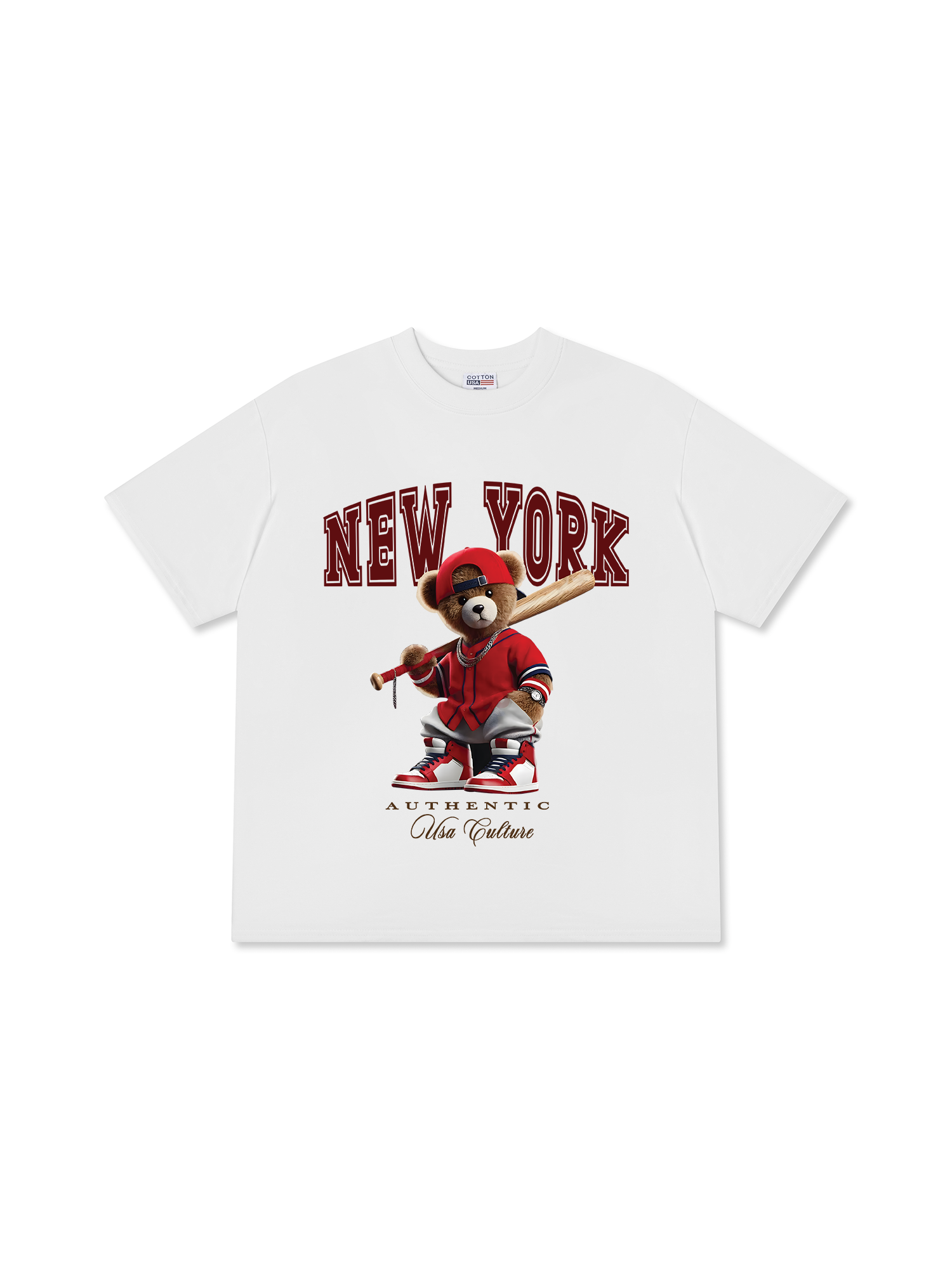 Áo Thun Relaxed Fit Baseball Authentic Teddy