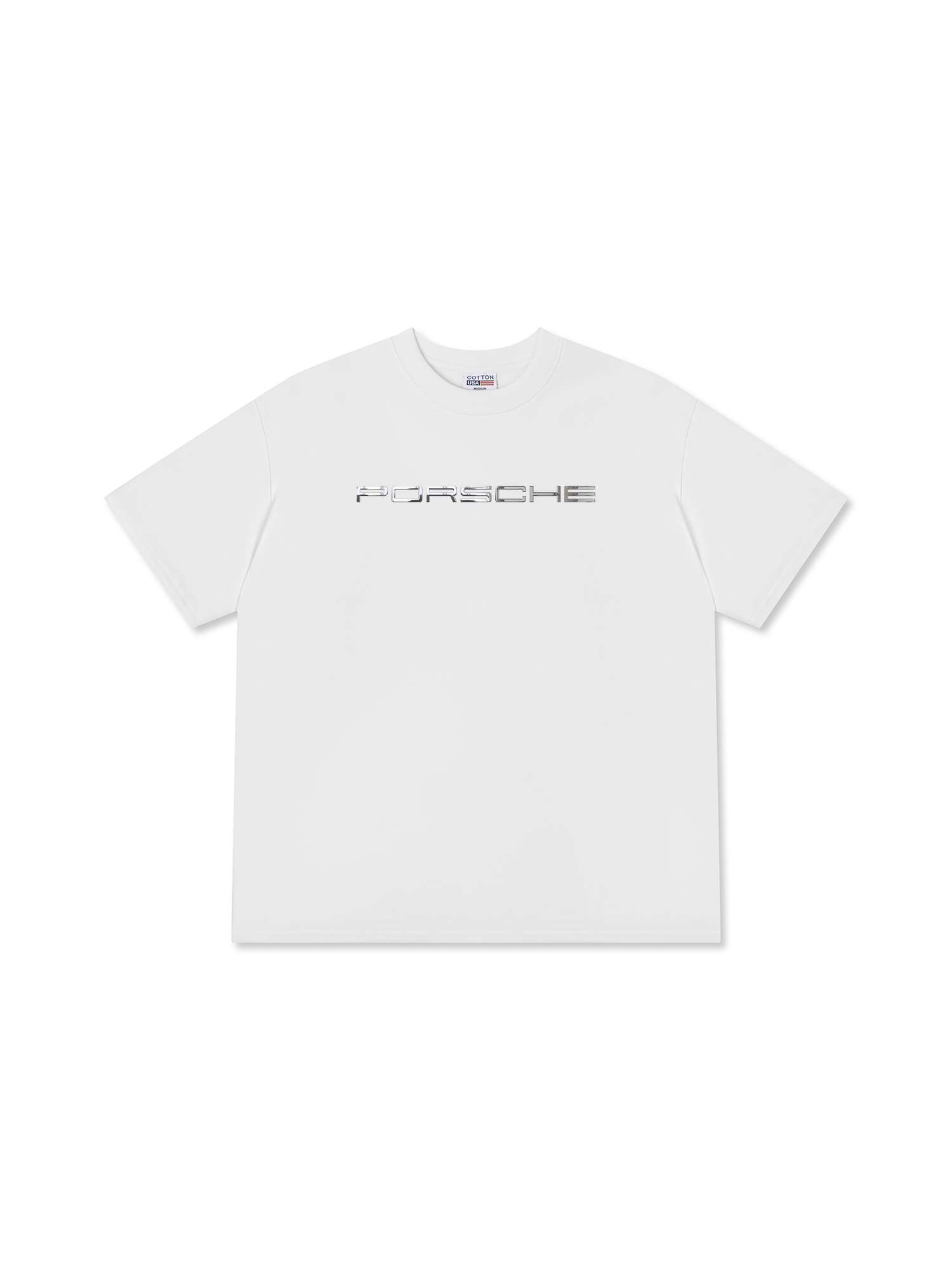 Áo Thun Relaxed Fit Porsche Chrome Typo