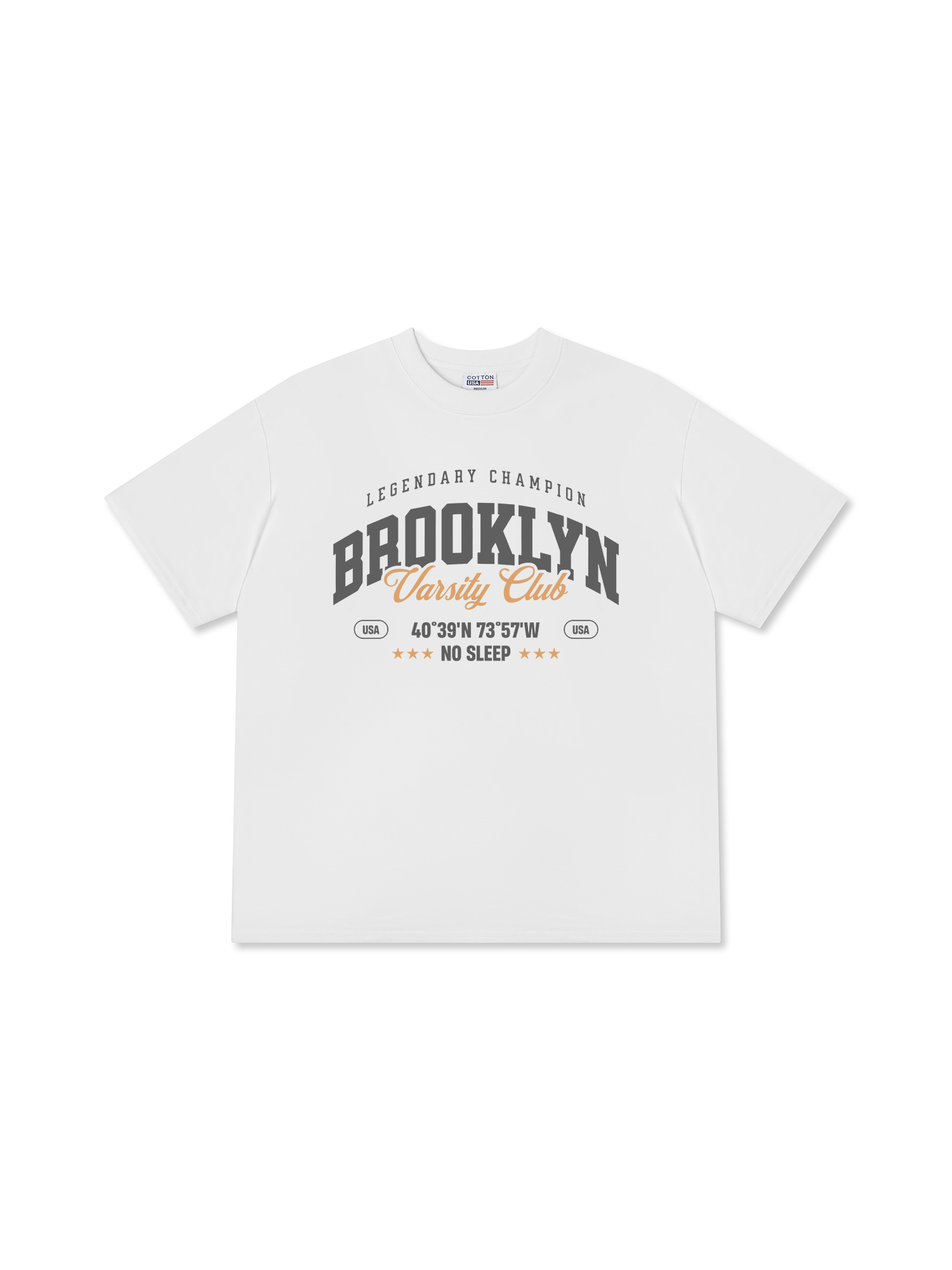 Áo Thun Relaxed Fit City Brooklyn Varsity Club