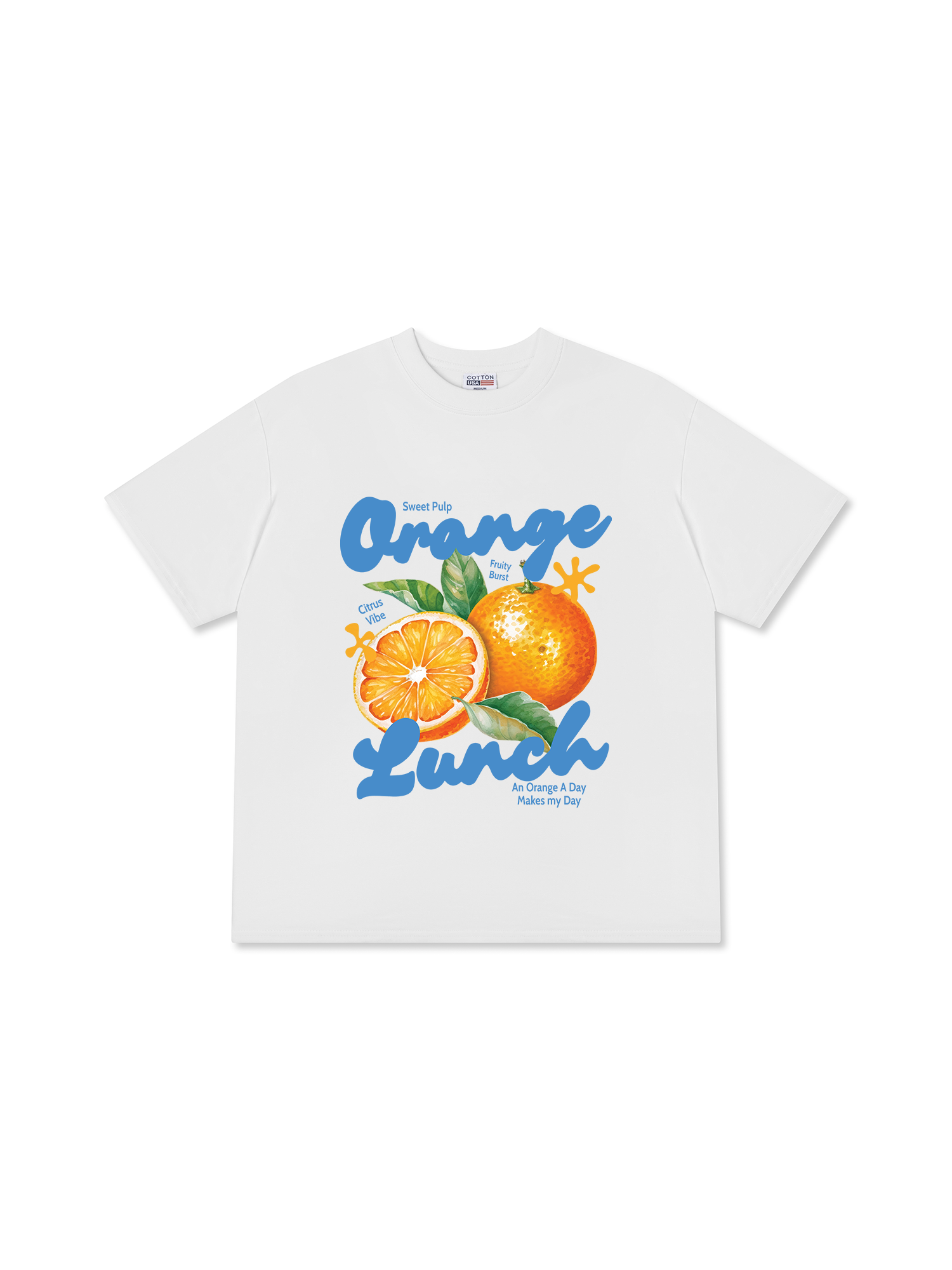 Áo Thun Relaxed Fit Orange Lunch