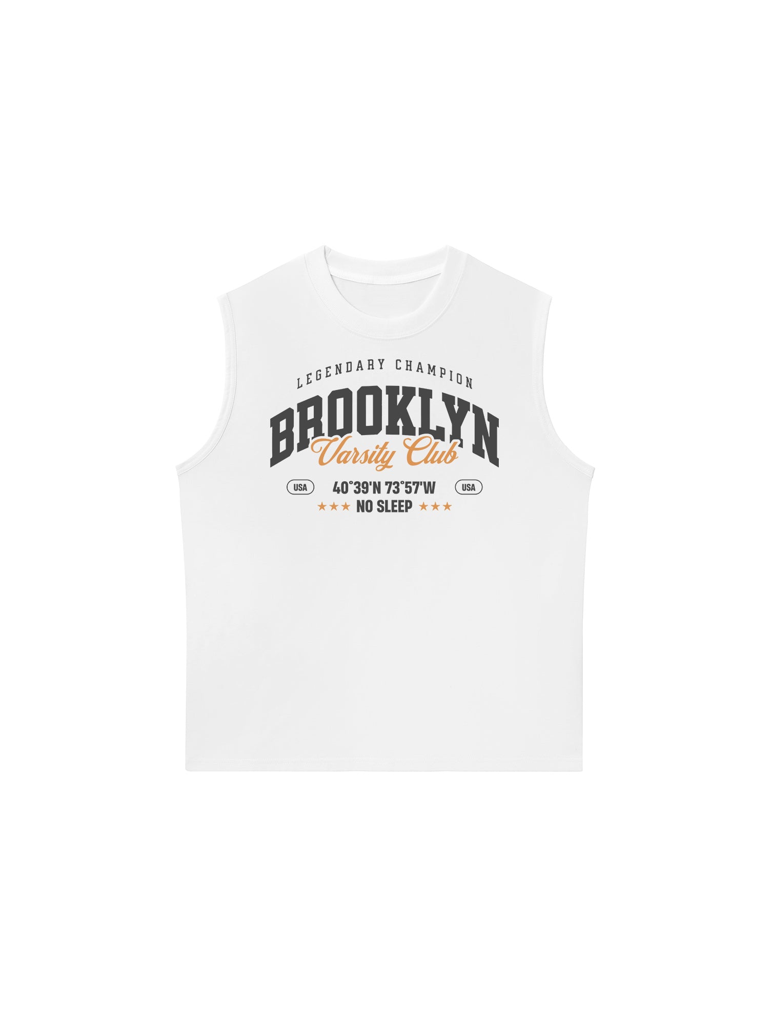 Áo Ba Lỗ Relaxed Fit City Brooklyn Varsity Club
