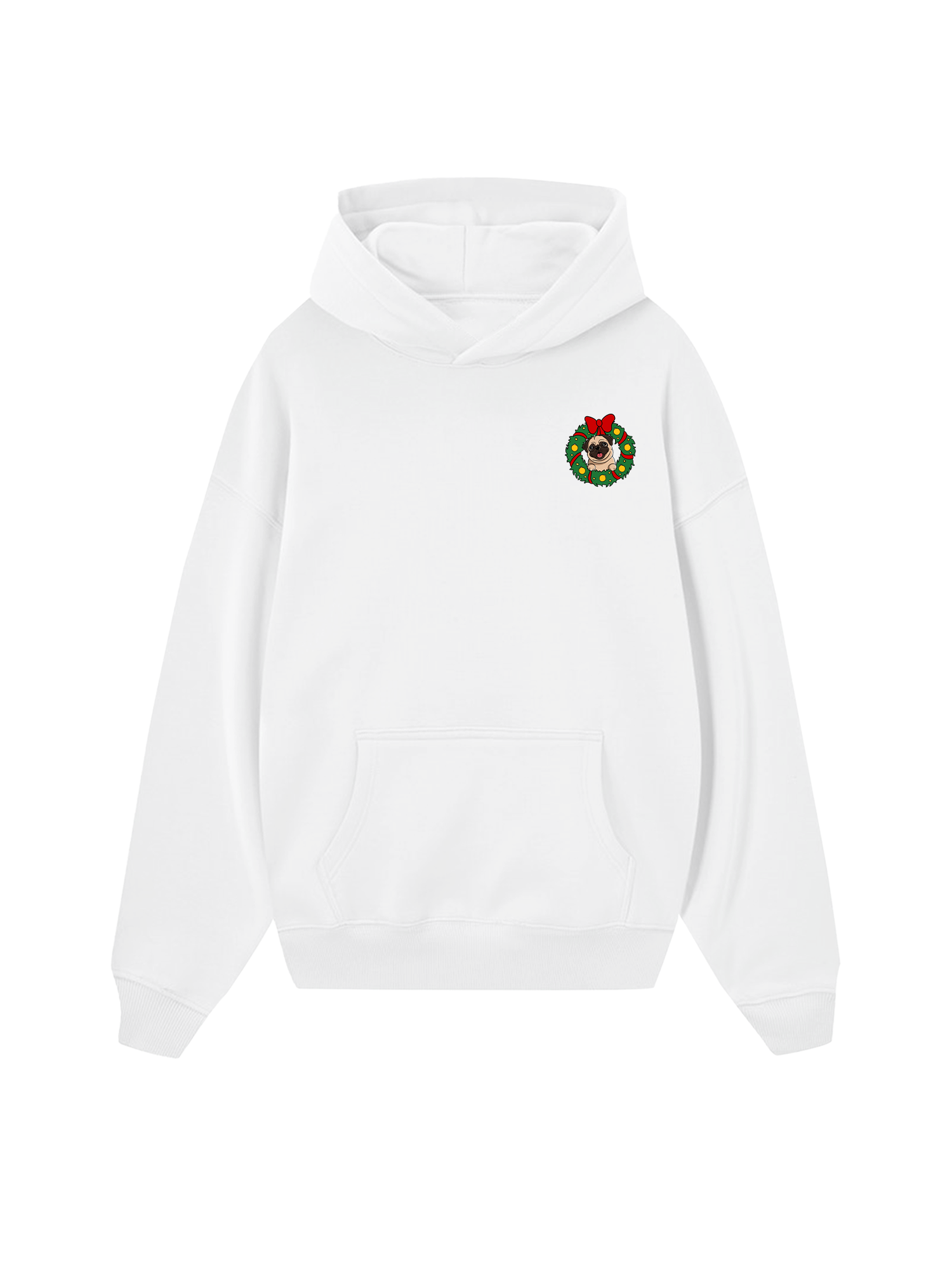 Pug In A Wreath Hoodie