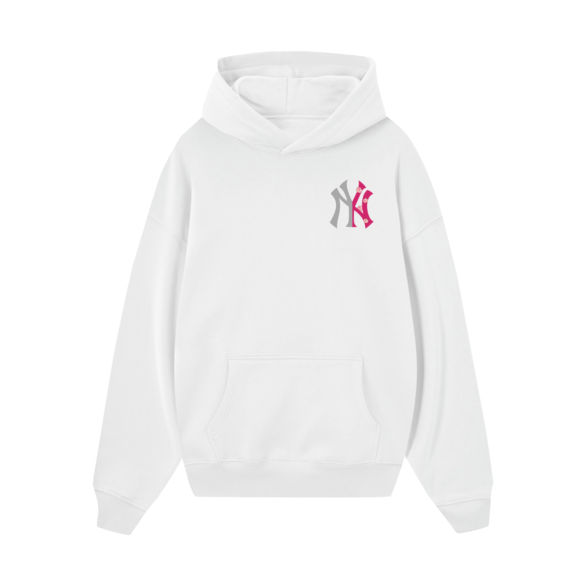 MLB Floral Pink Rose Hoodie