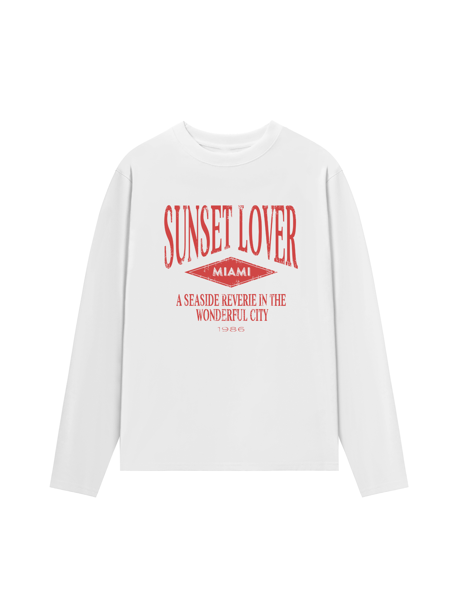 Áo Thun Dài Tay City Sunset Lover Miami