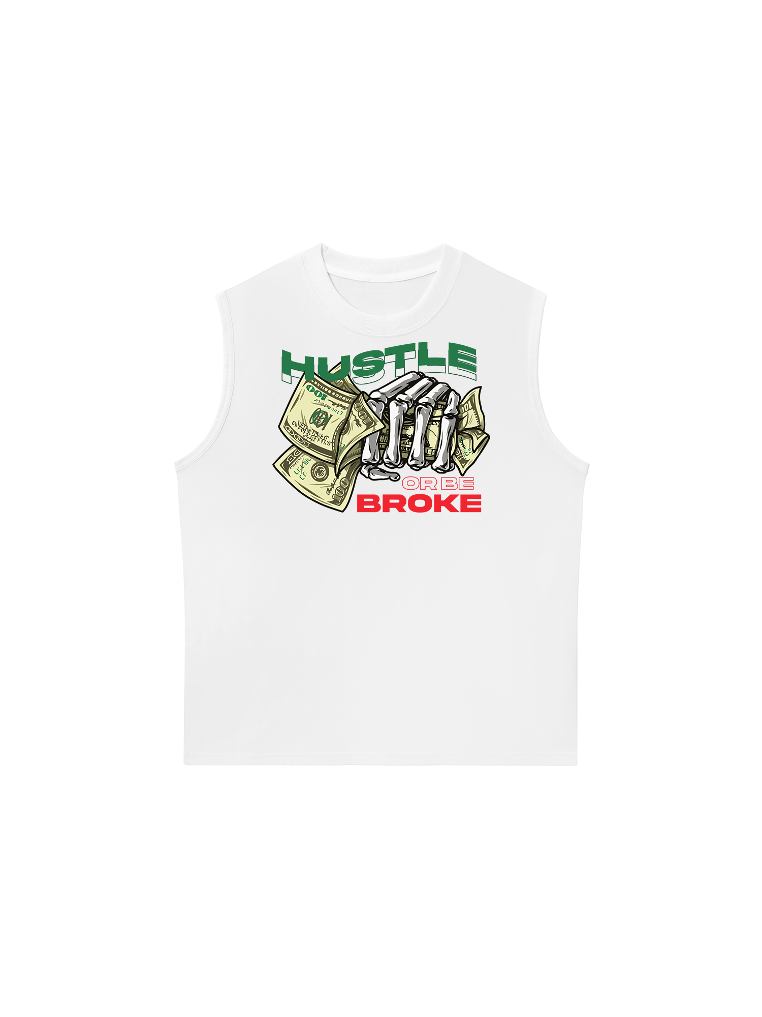 Áo Ba Lỗ Relaxed Fit Money Hustle Or Be Broke
