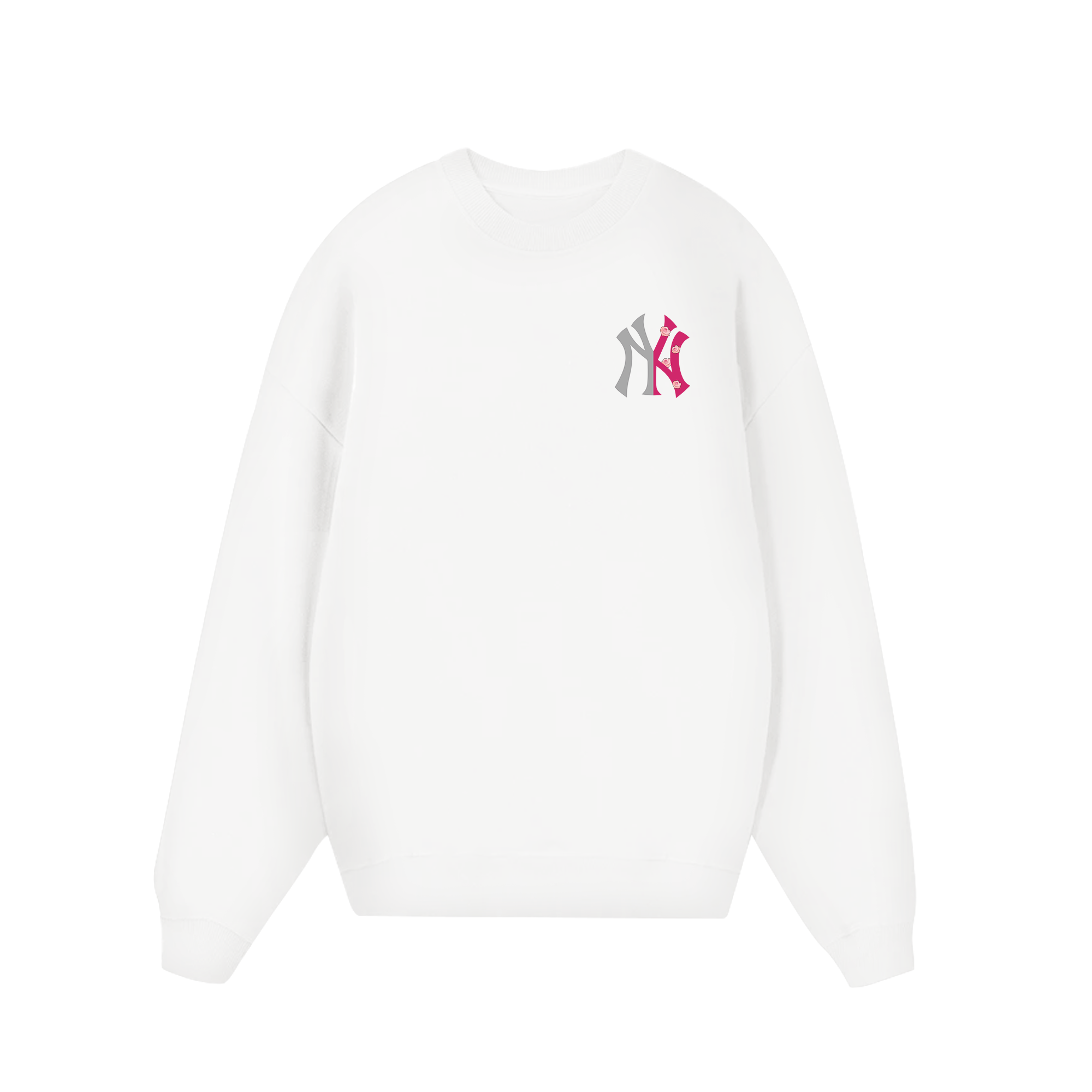 MLB Floral Pink Rose Sweater