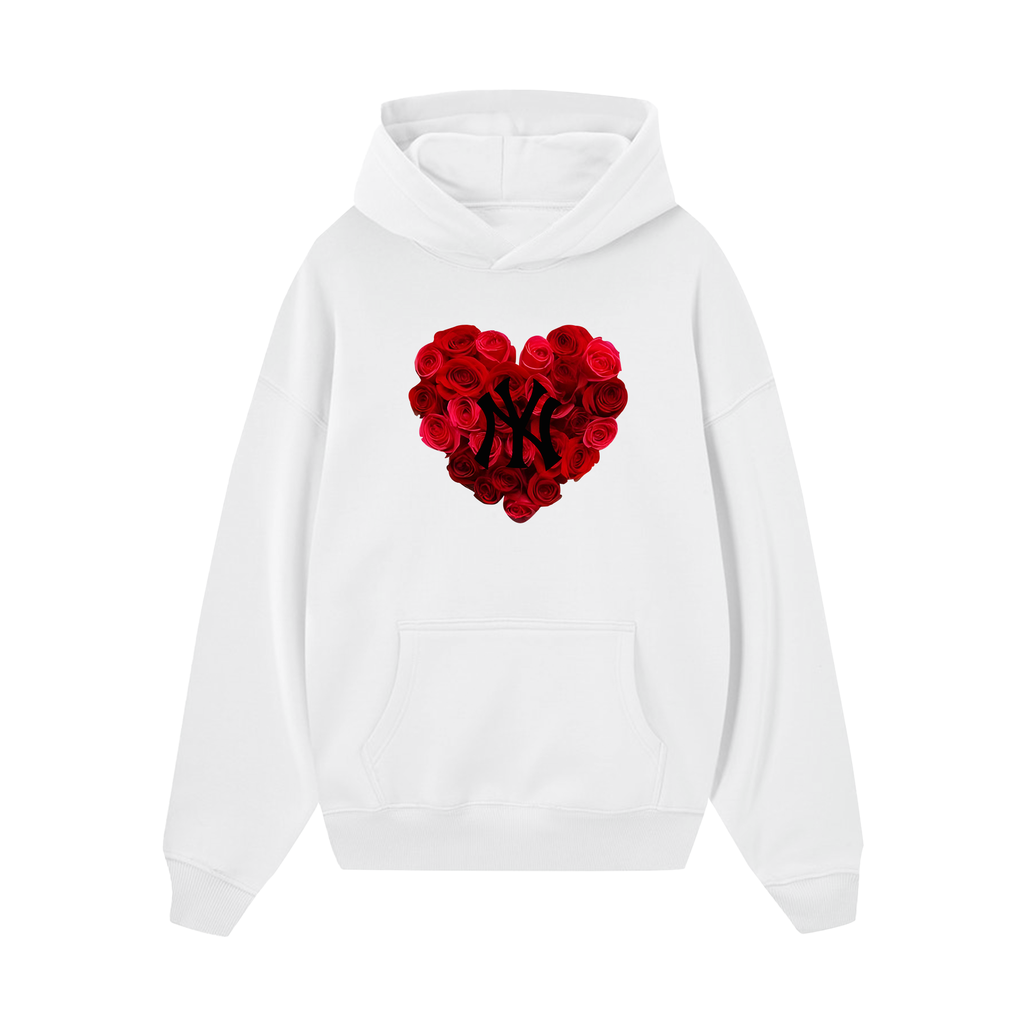 MLB Floral Rose Heart Hoodie