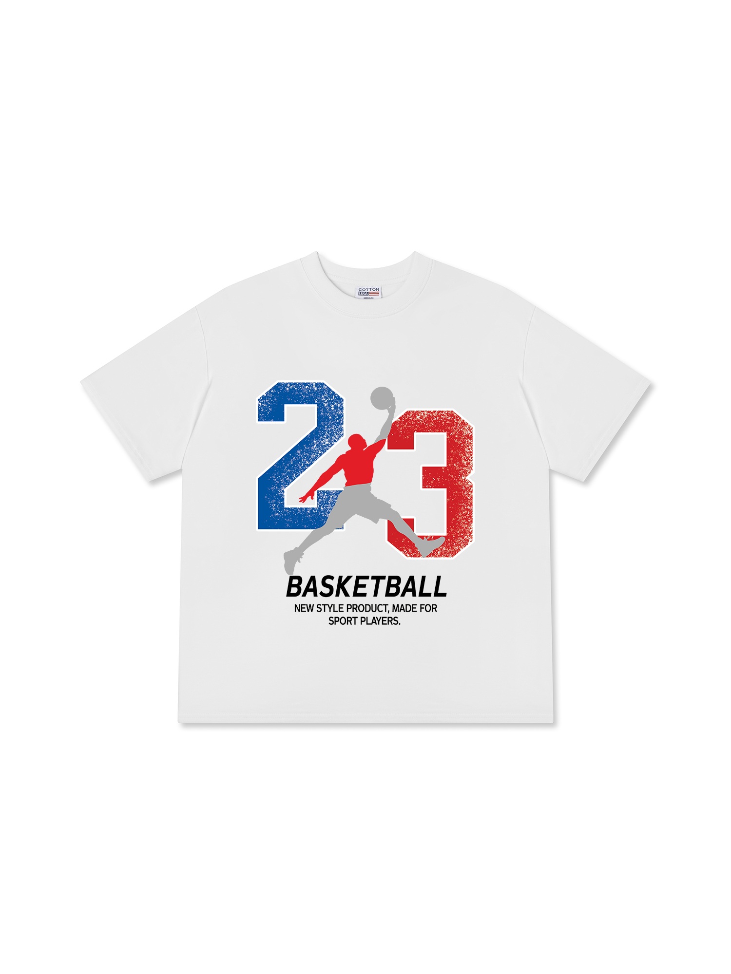 Áo Thun Relaxed Fit Basketball Sport Player 23