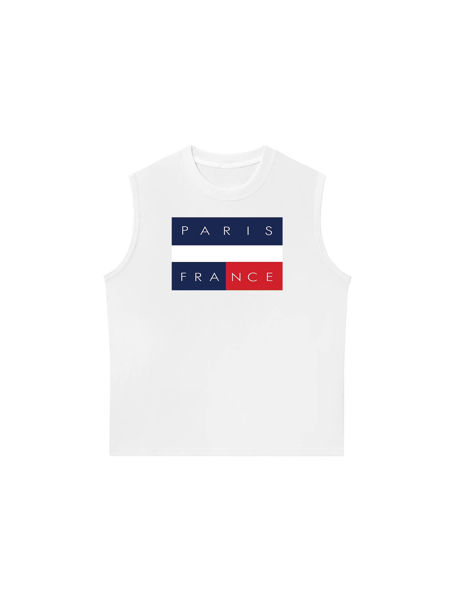 Áo Ba Lỗ Relaxed Fit Paris France Flag