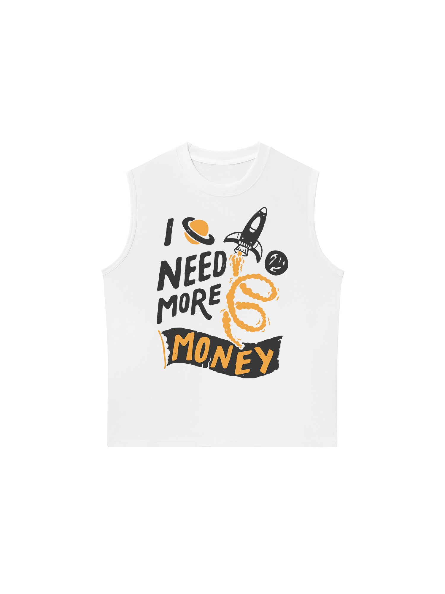 Áo Ba Lỗ Relaxed Fit Money I Need More