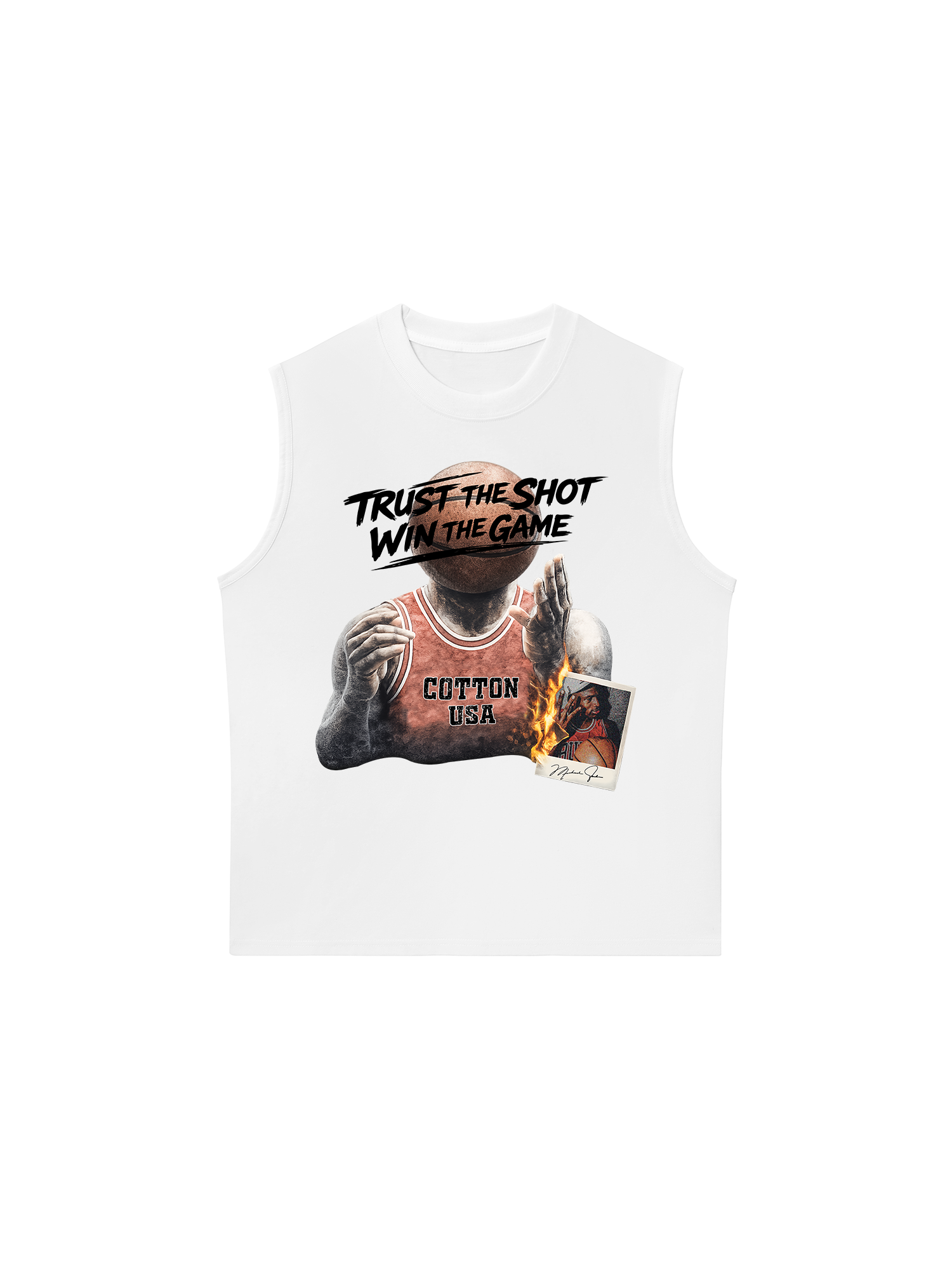Áo Ba Lỗ Relaxed Fit Basketball Trust The Shot Win The Game