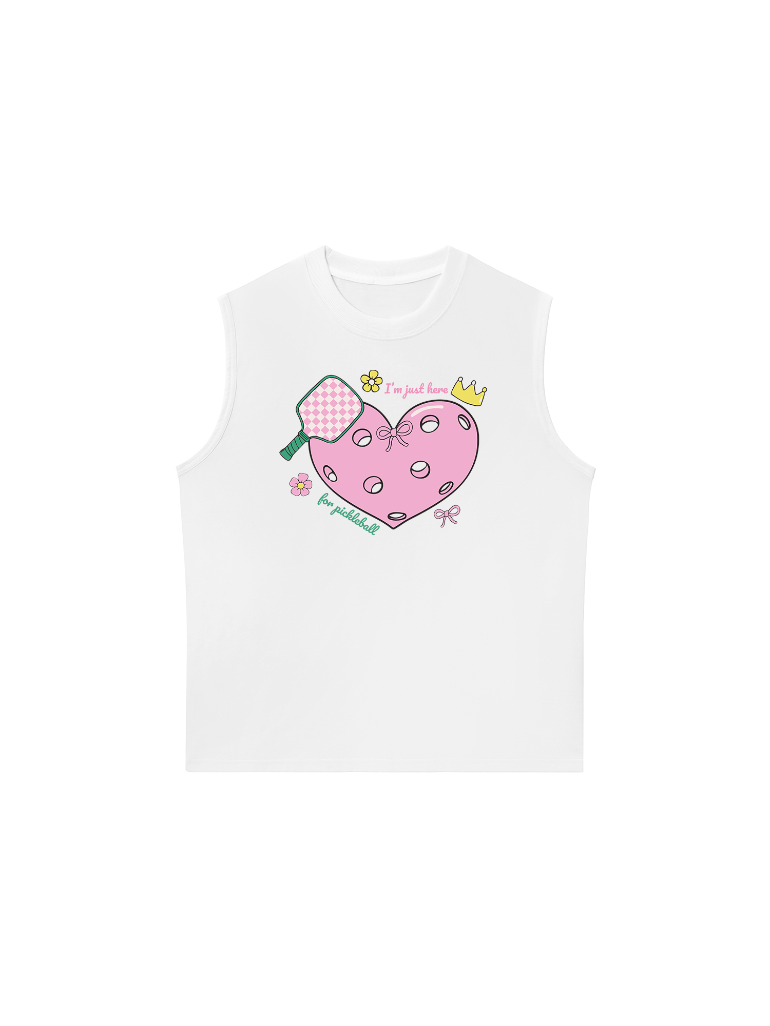 Áo Ba Lỗ Relaxed Fit I_m Just Here For Pickleball