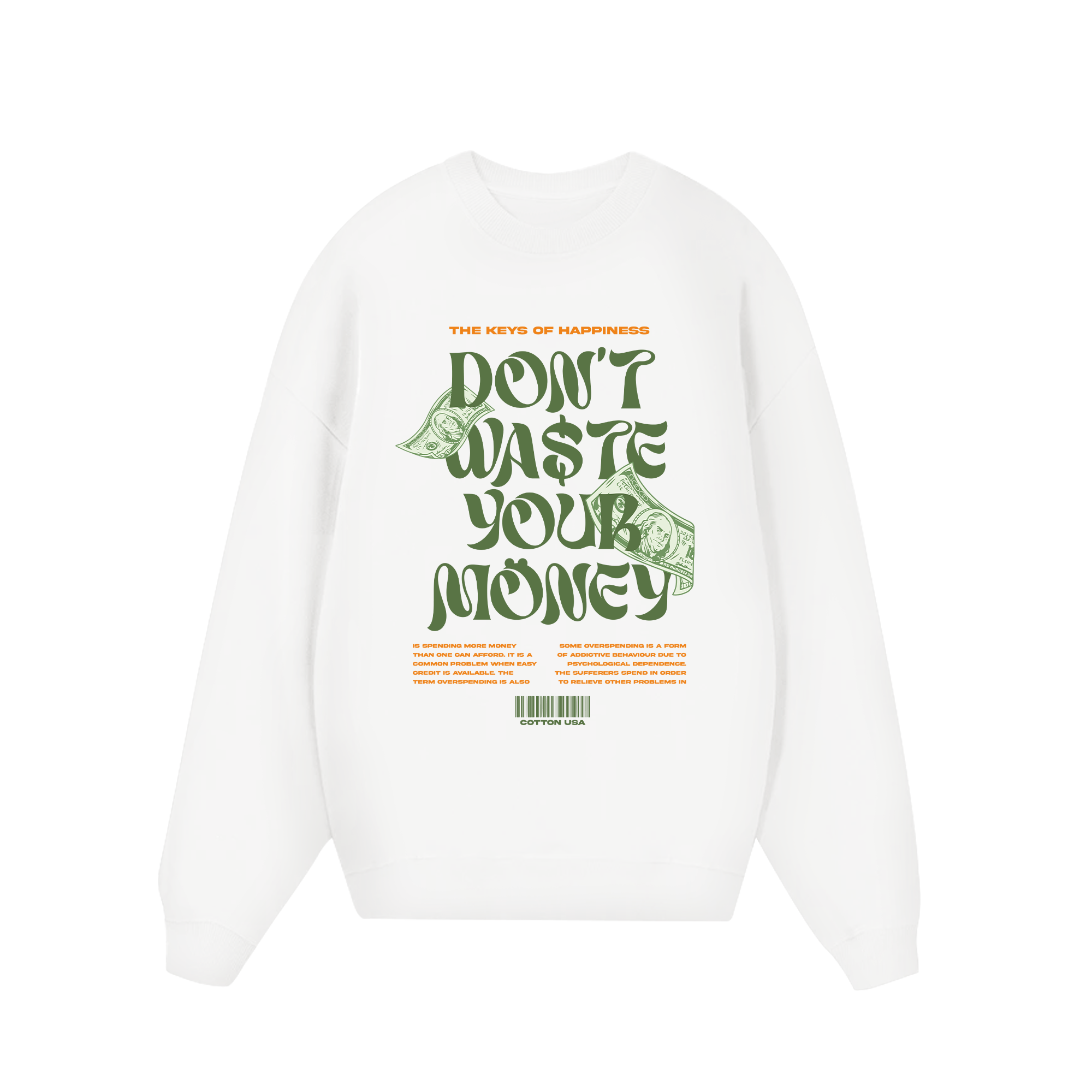 Money The Keys Of Happiness Sweater