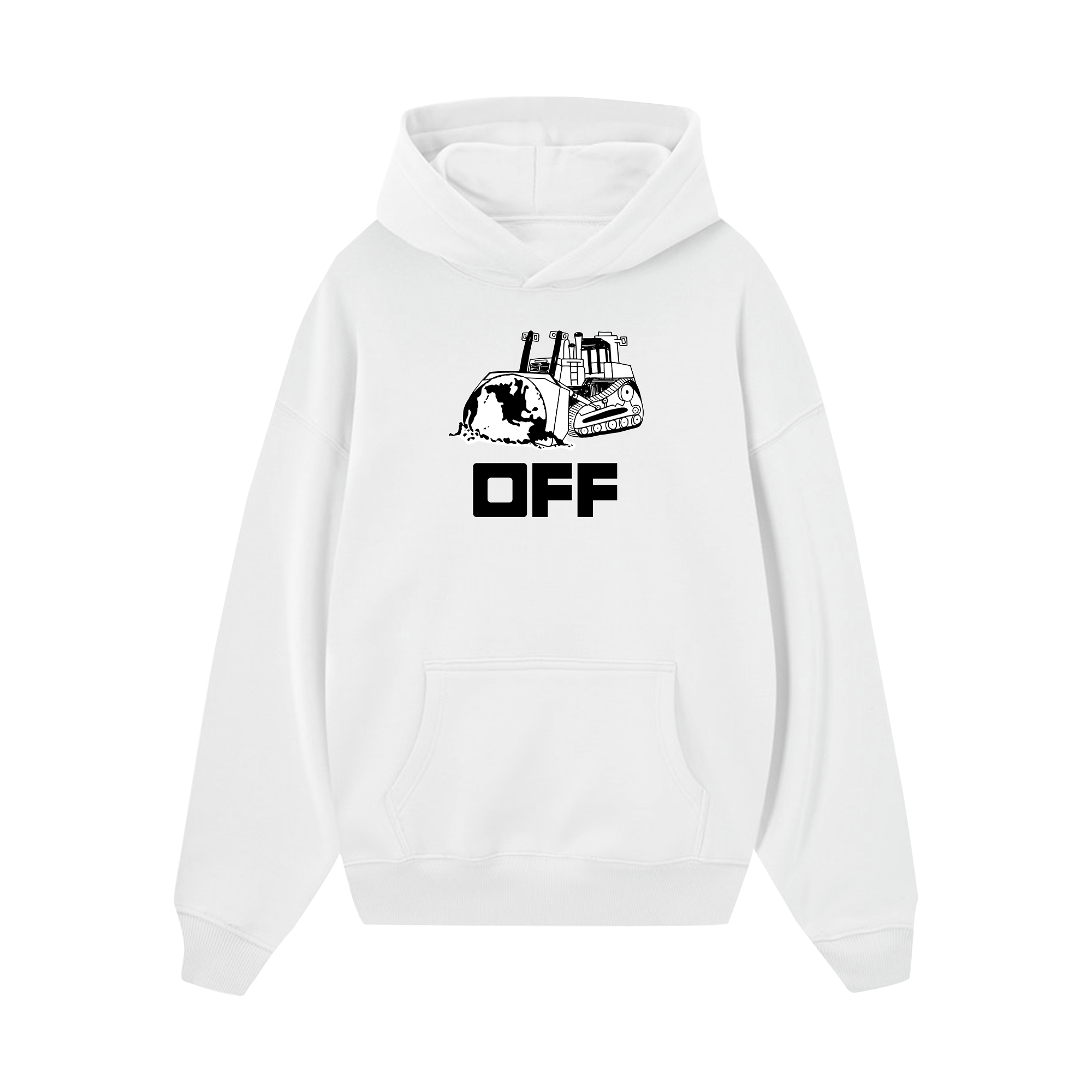 Off White Drawing Excavator Hoodie