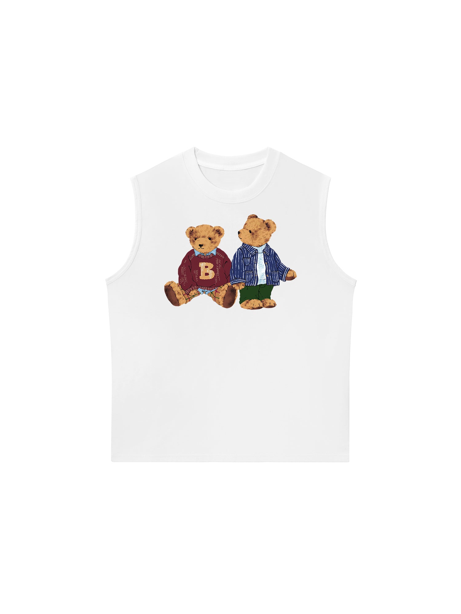 Áo Ba Lỗ Relaxed Fit Brown Bear