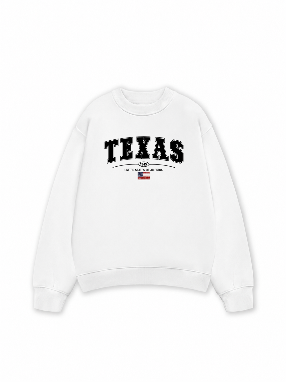 Áo Sweater Nỉ Hai Da USA Texas 1945