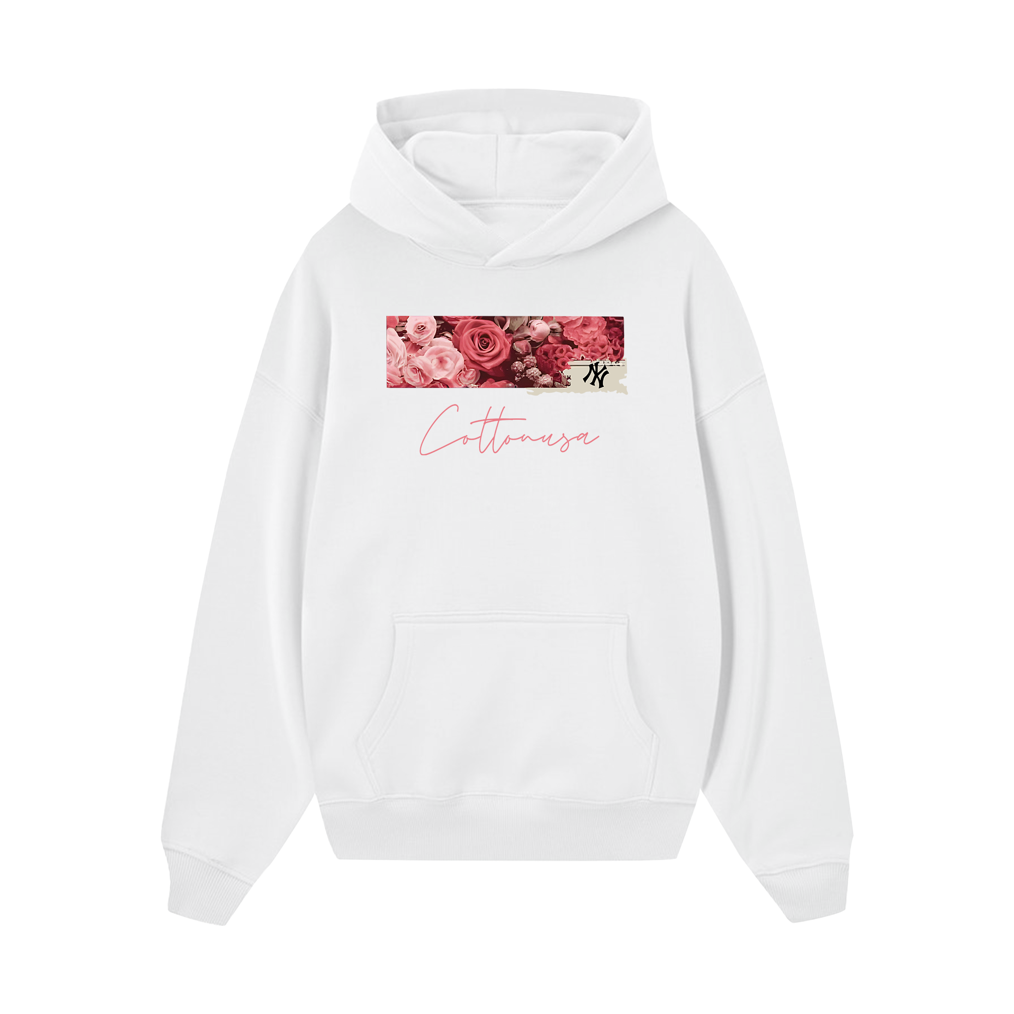 MLB Floral Rose Logo Retro Hoodie