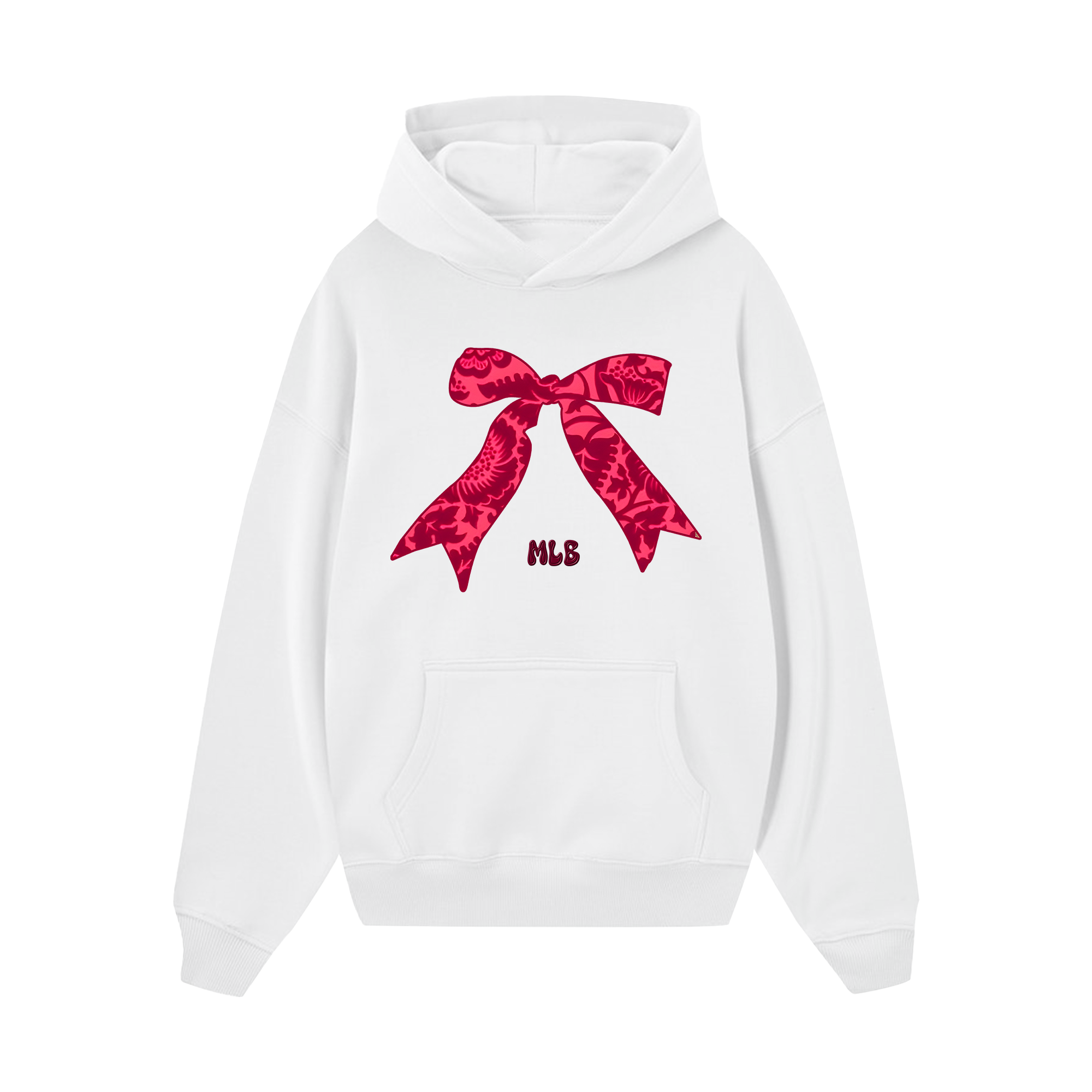 MLB Floral Coquette Pink Hoodie