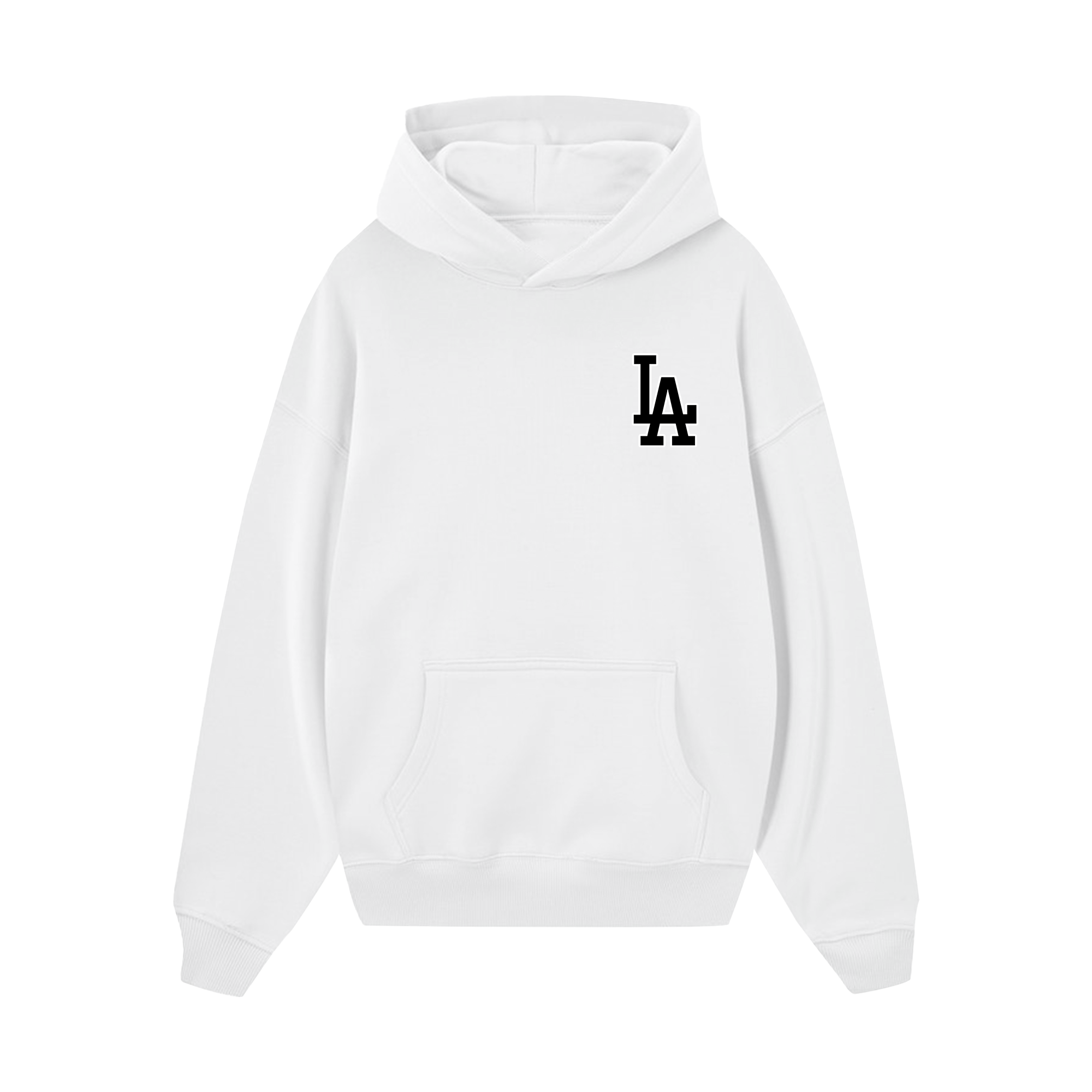 MLB Floral LA Beach Black And White Hoodie