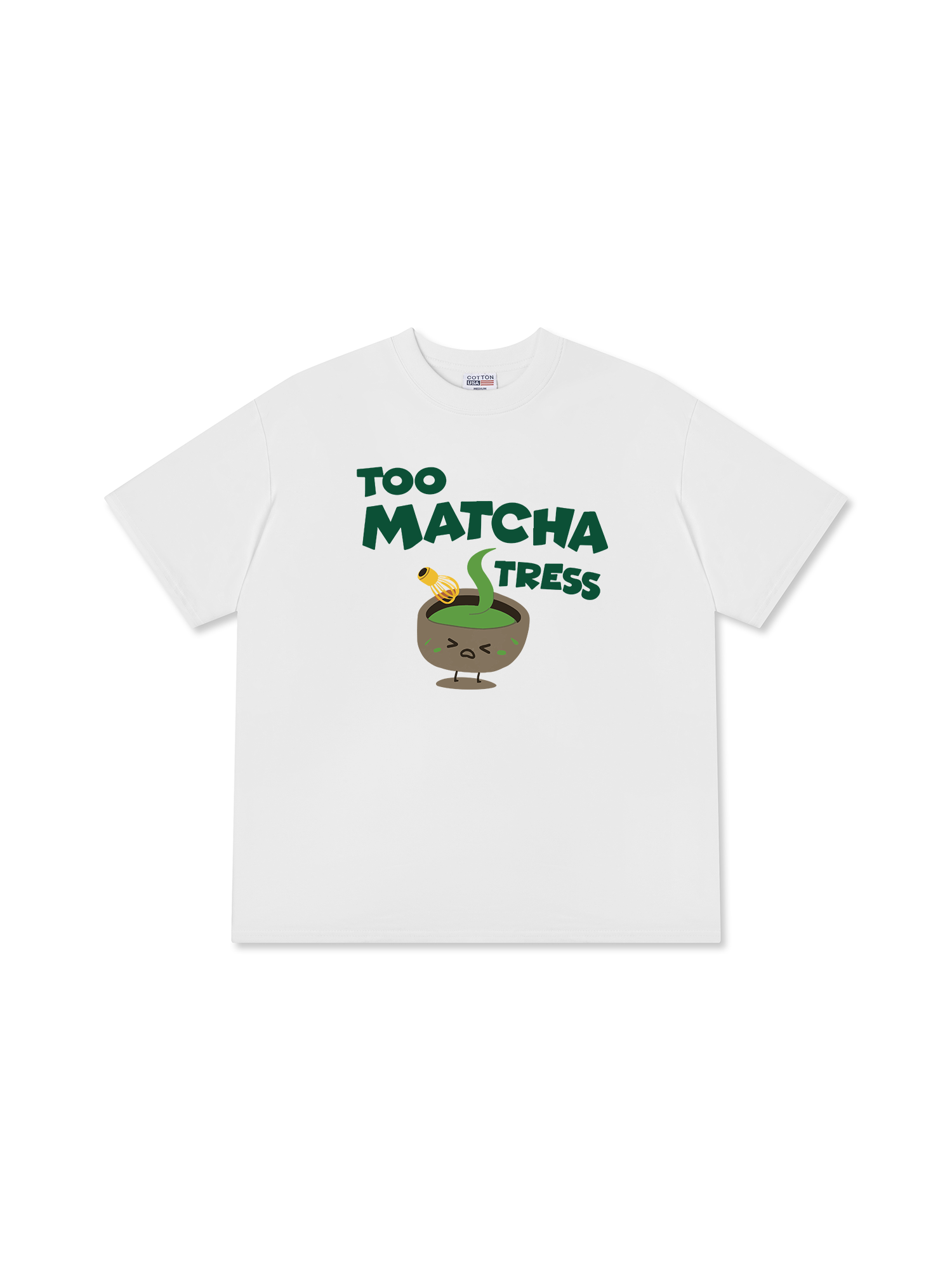 Áo Thun Relaxed Fit  Too Matcha Stress