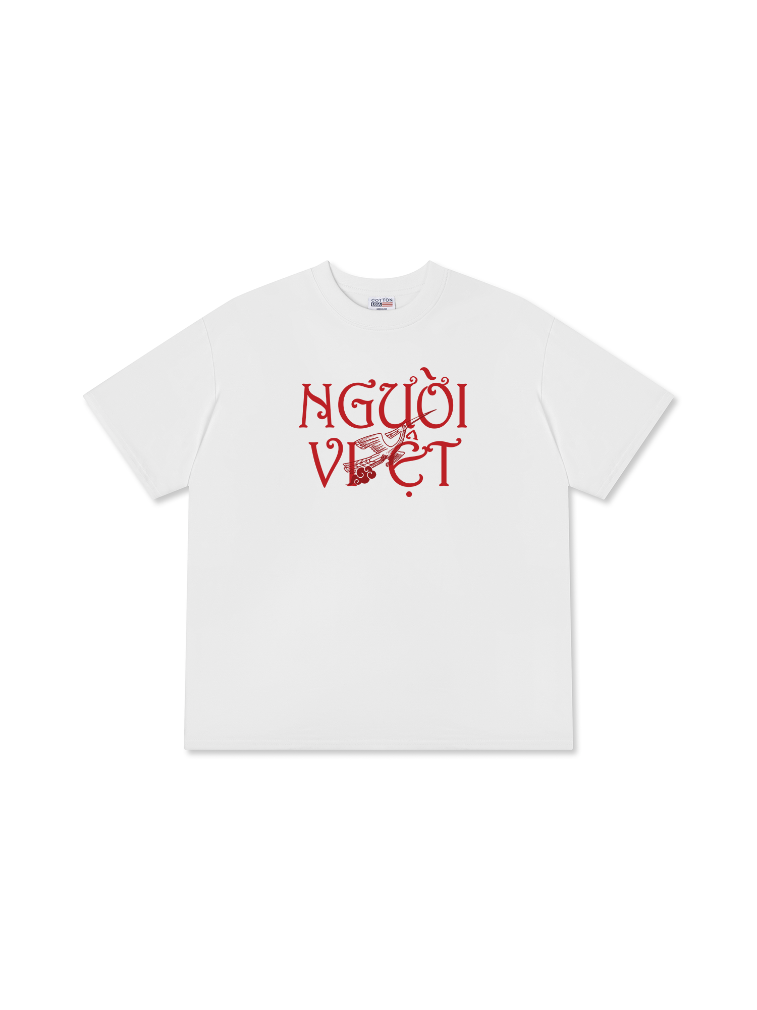 Áo Thun Relaxed Fit Việt Nam Người Việt - Máu Đỏ Da Vàng