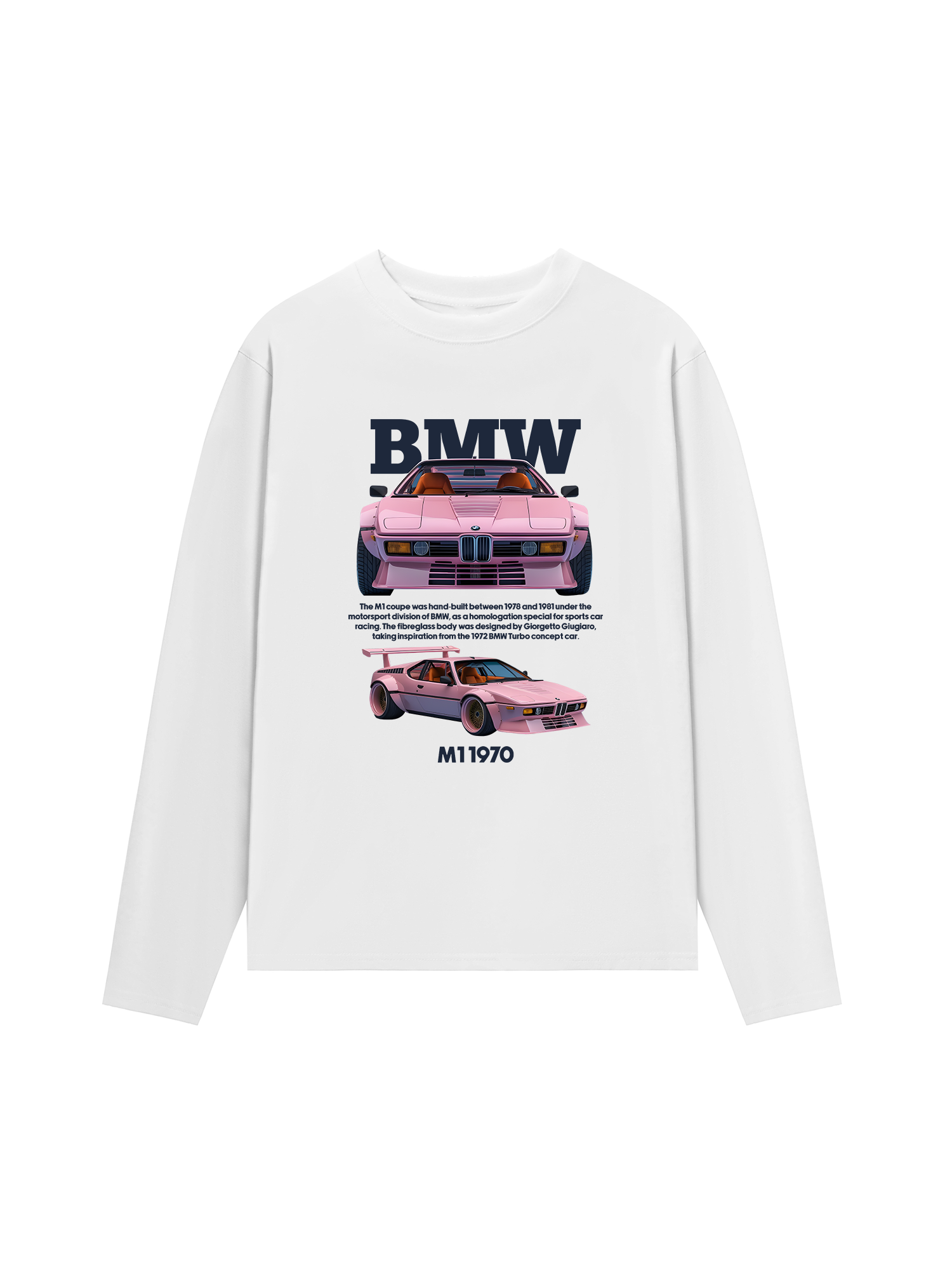 Áo Thun Dài Tay BMW M1 Pink