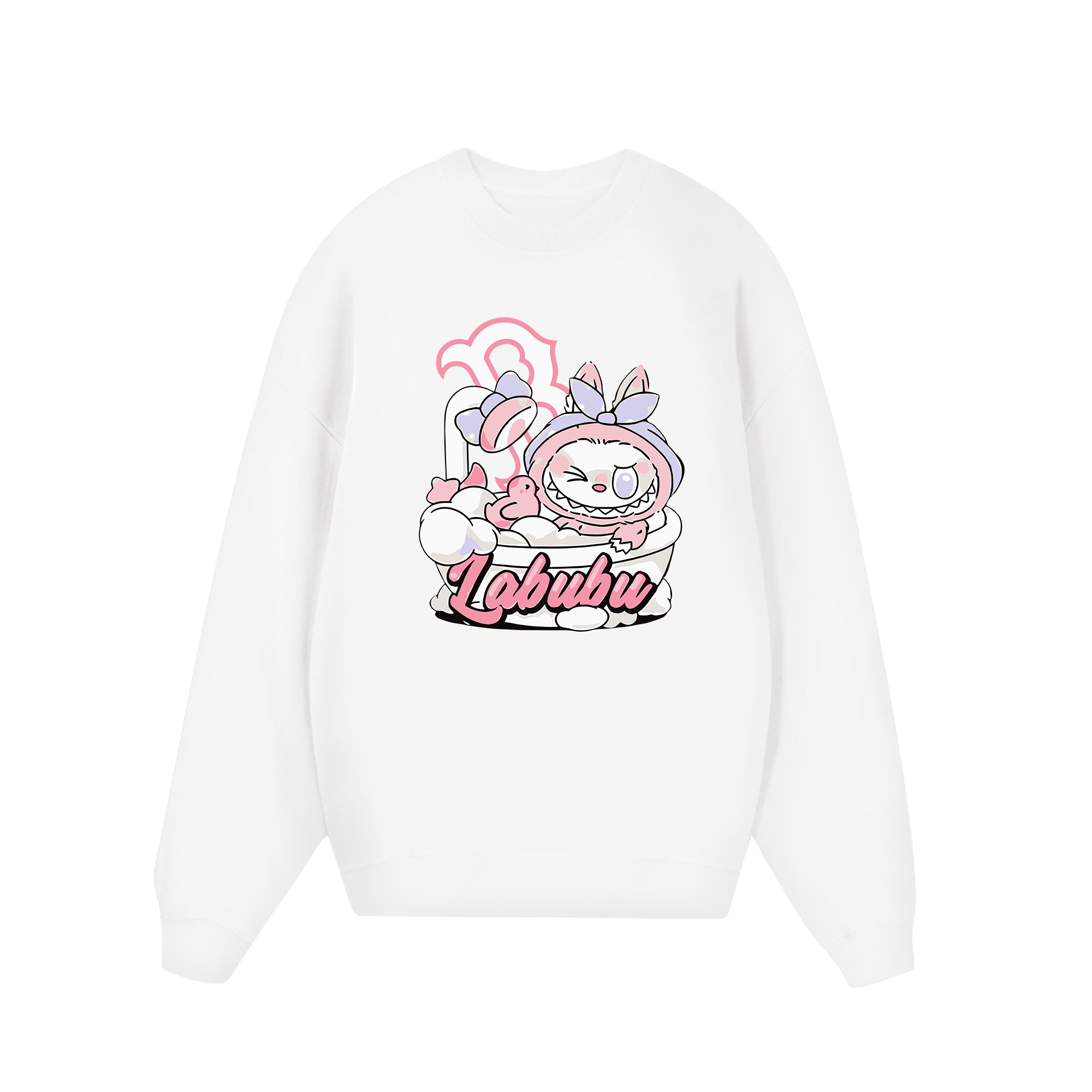 MLB Labubu Pink Shower Boston Sweater