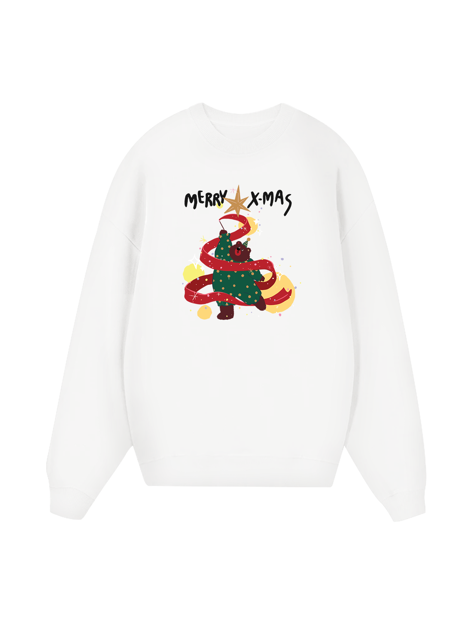 Xmas Tree Brown Bear  Sweater